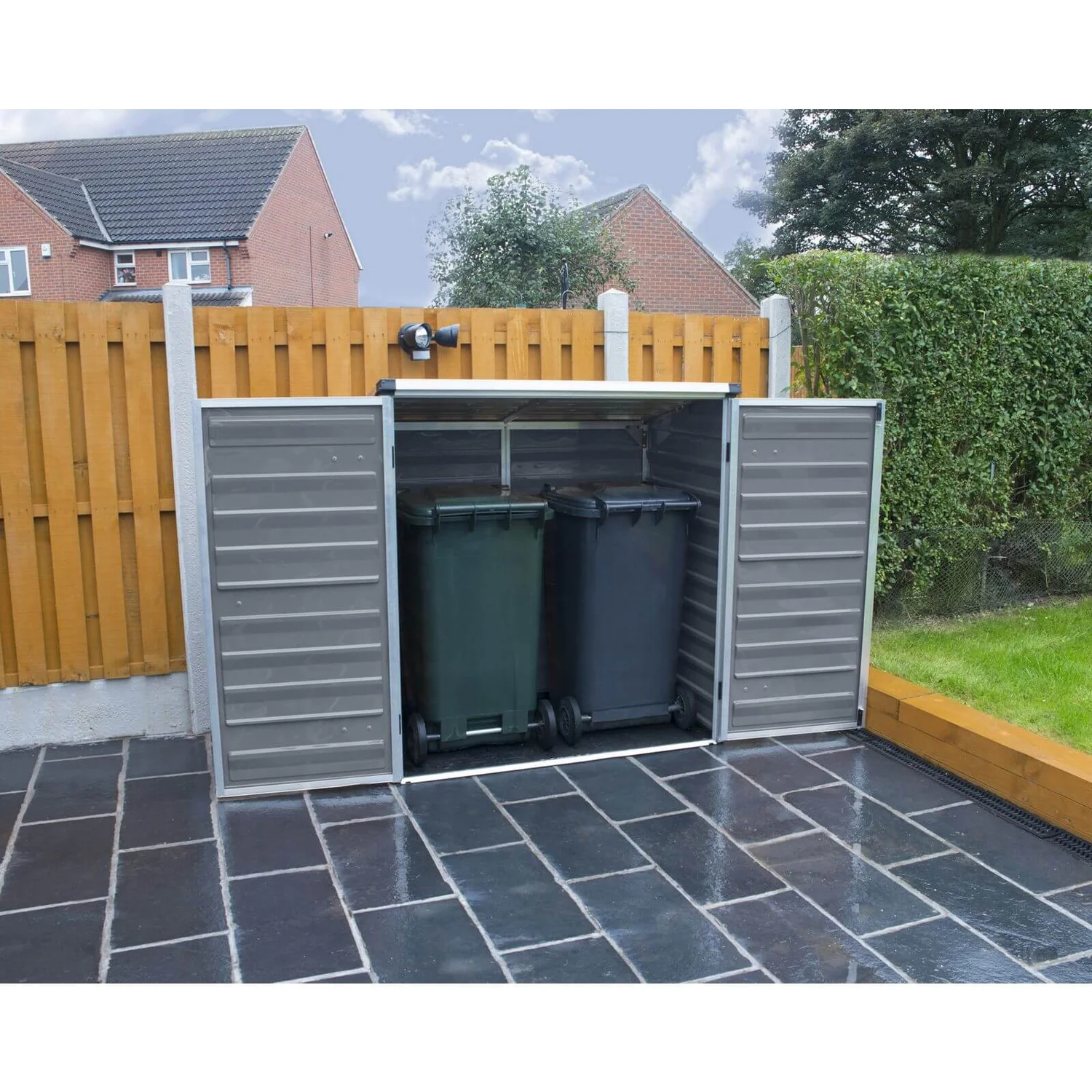 Palram - Canopia Voyager Pent Shed - Dark Grey - Image 7