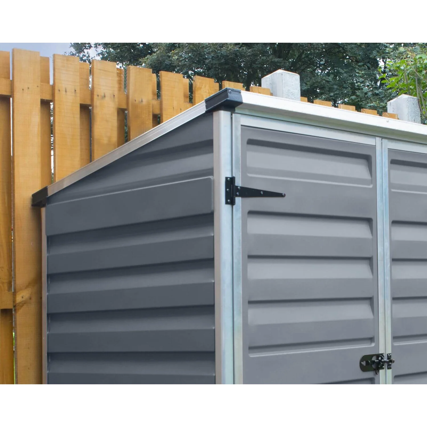 Palram - Canopia Voyager Pent Shed - Dark Grey - Image 5