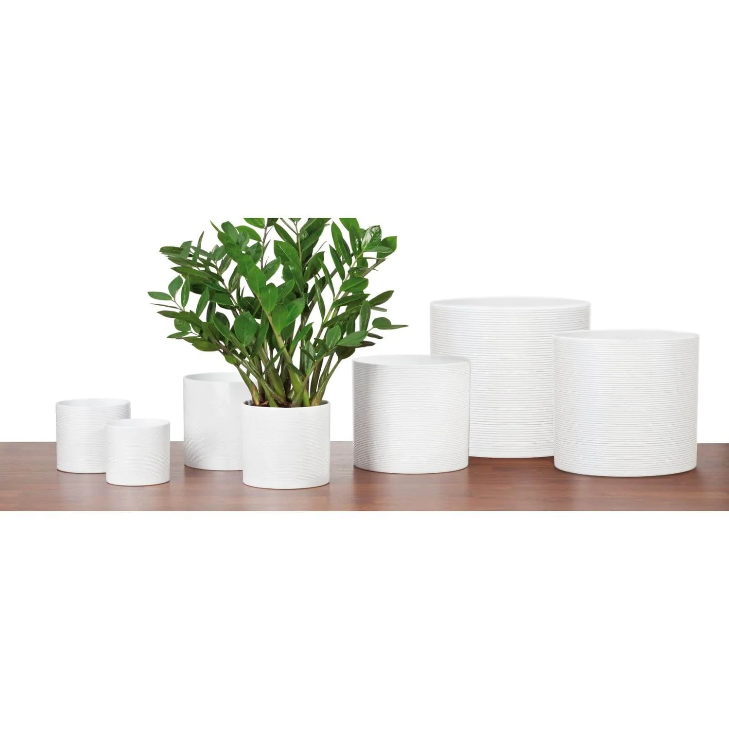 White Plant Pot - 19cm - Image 2