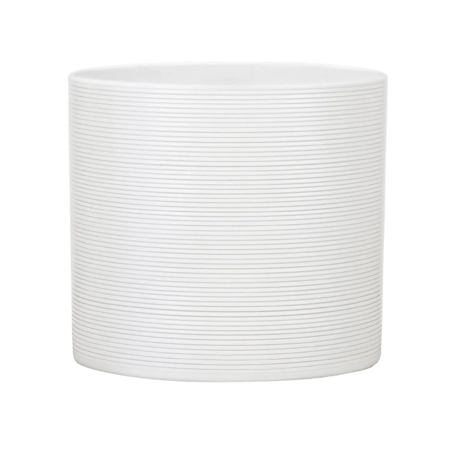 White Plant Pot - 19cm - Image 3