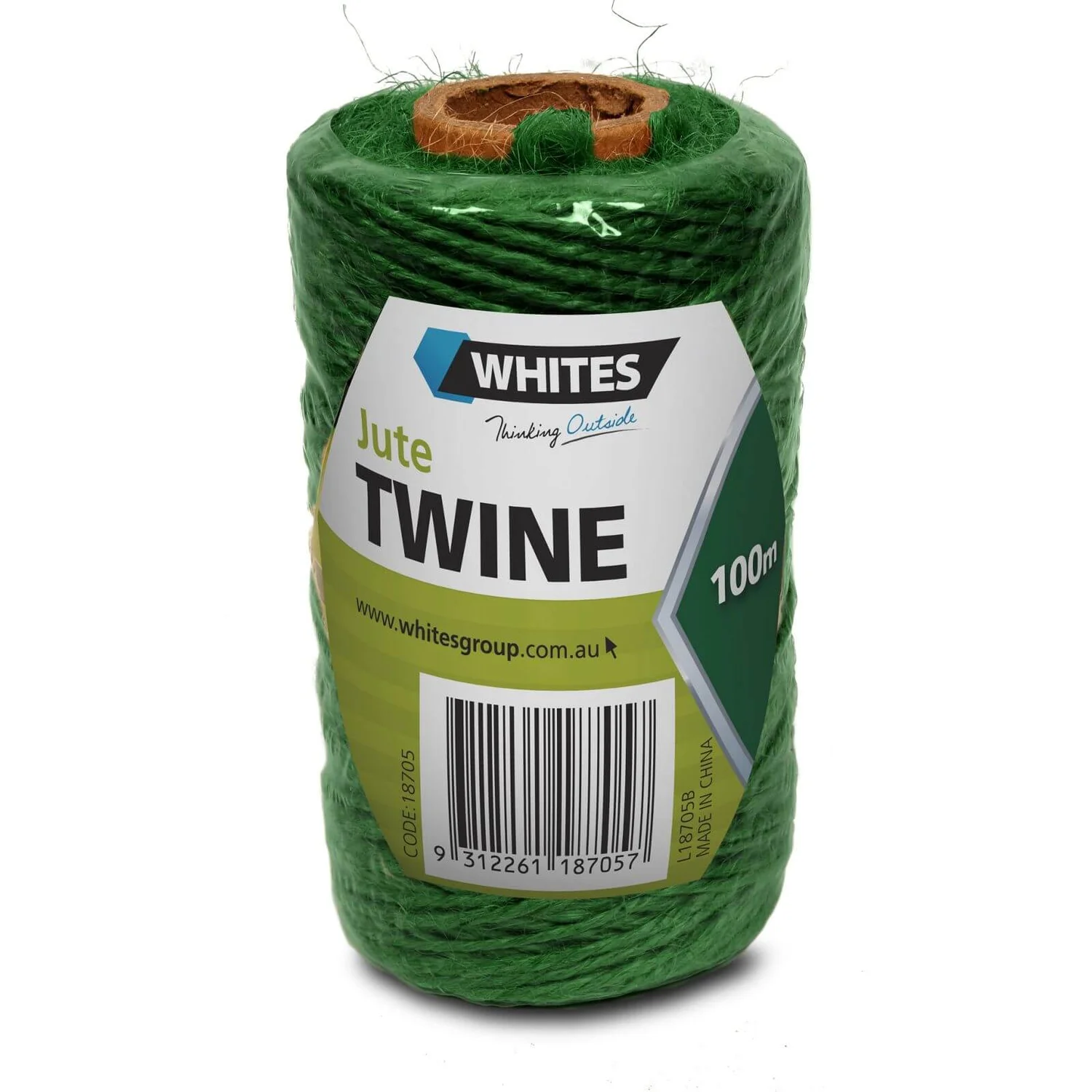 Whites Jute Garden Twine - Green / 100m