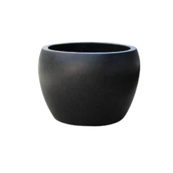 Plaza Moon Planter In Black - 42cm
