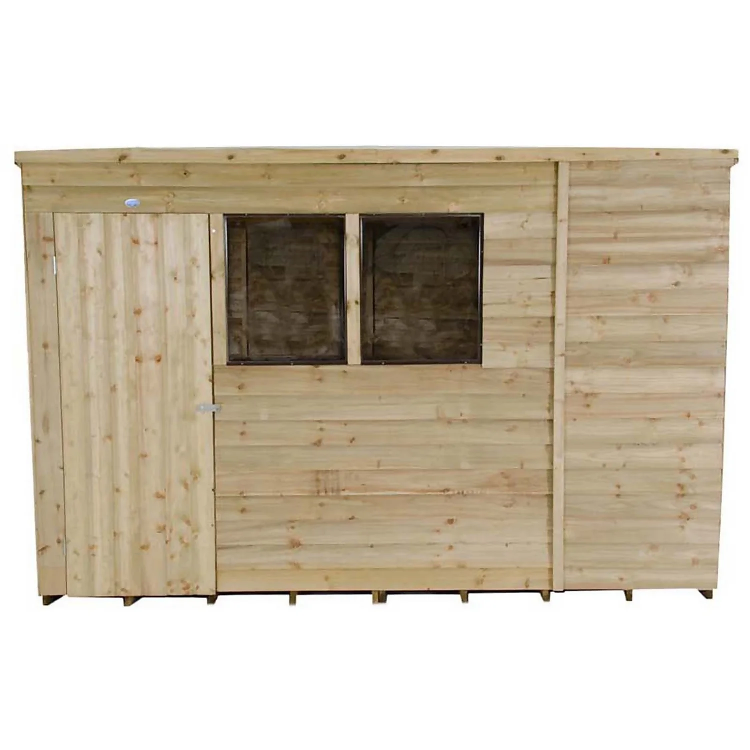 10x6ft Forest Wooden Overlap Pressure Treated Pent Shed -incl. Installation - Image 5
