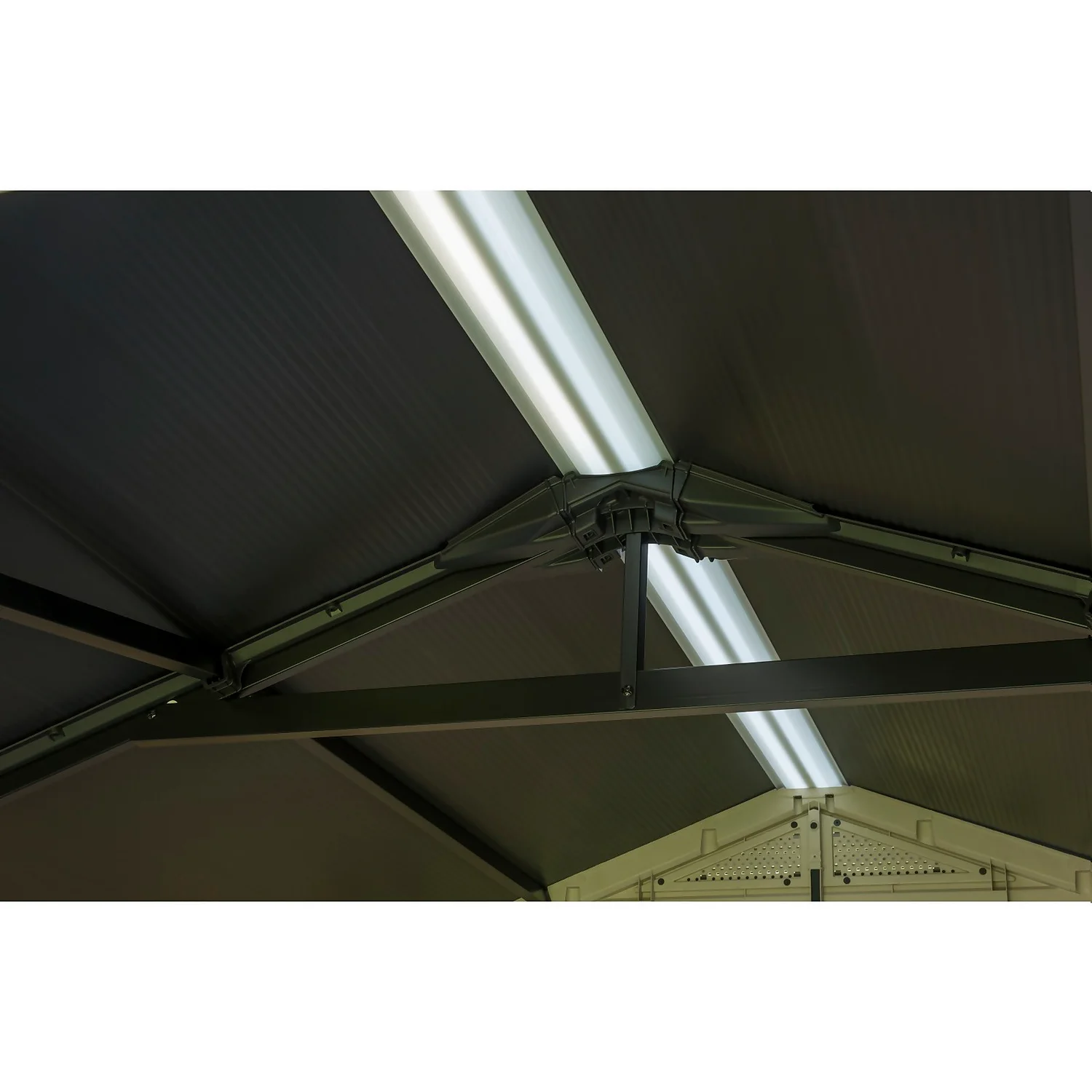 Keter Factor 8 X 6ft Outdoor Garden Apex Storage Shed - Beige/Brown - Image 6