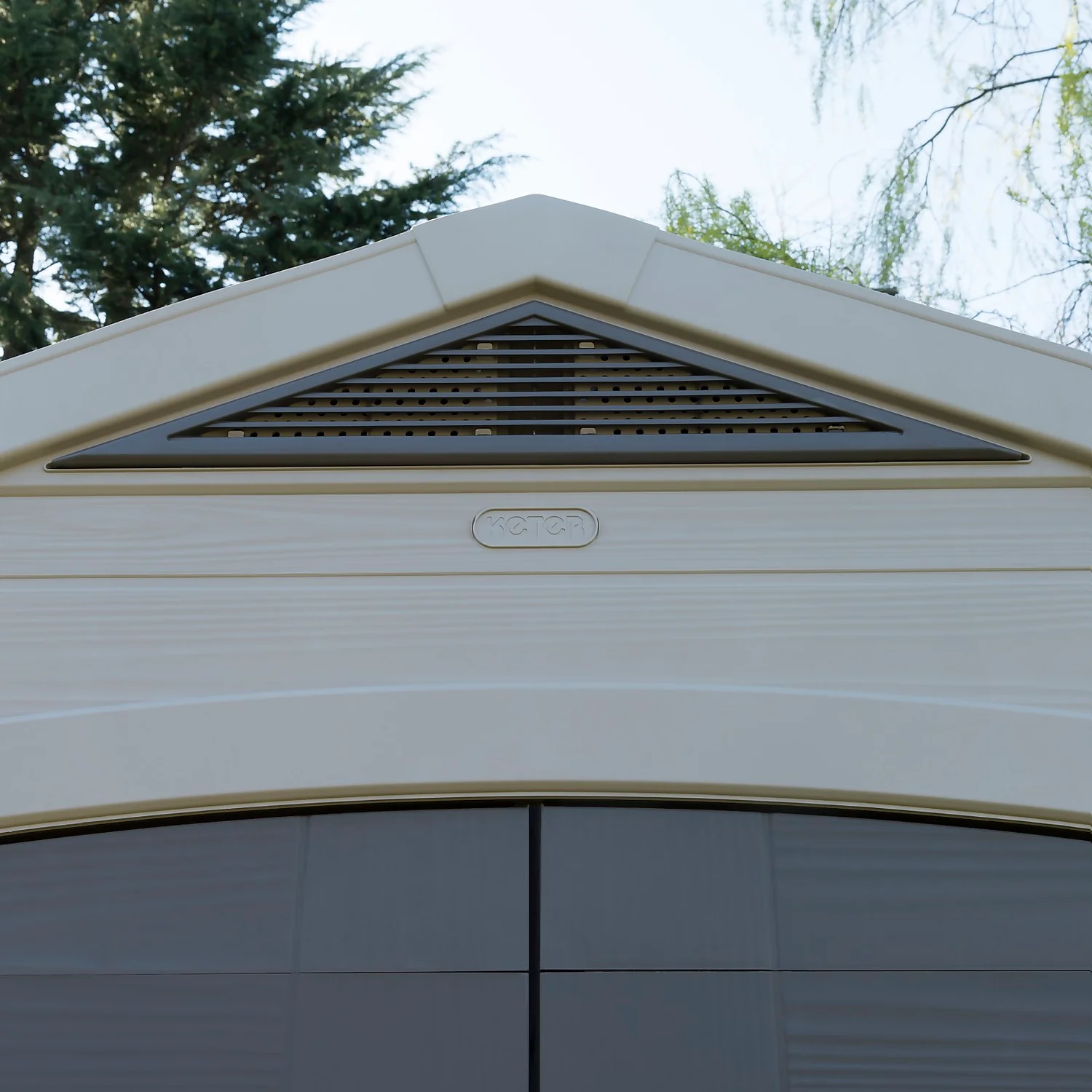 Keter Factor 8 X 6ft Outdoor Garden Apex Storage Shed - Beige/Brown - Image 8