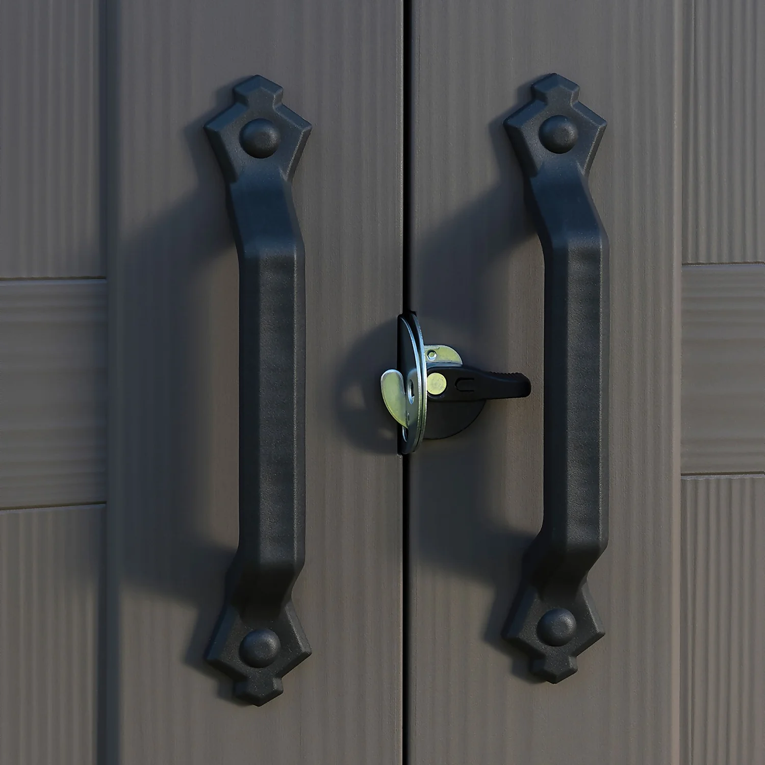 Keter Factor 8 X 11ft Outdoor Garden Apex Storage Shed - Beige/Brown - Image 6