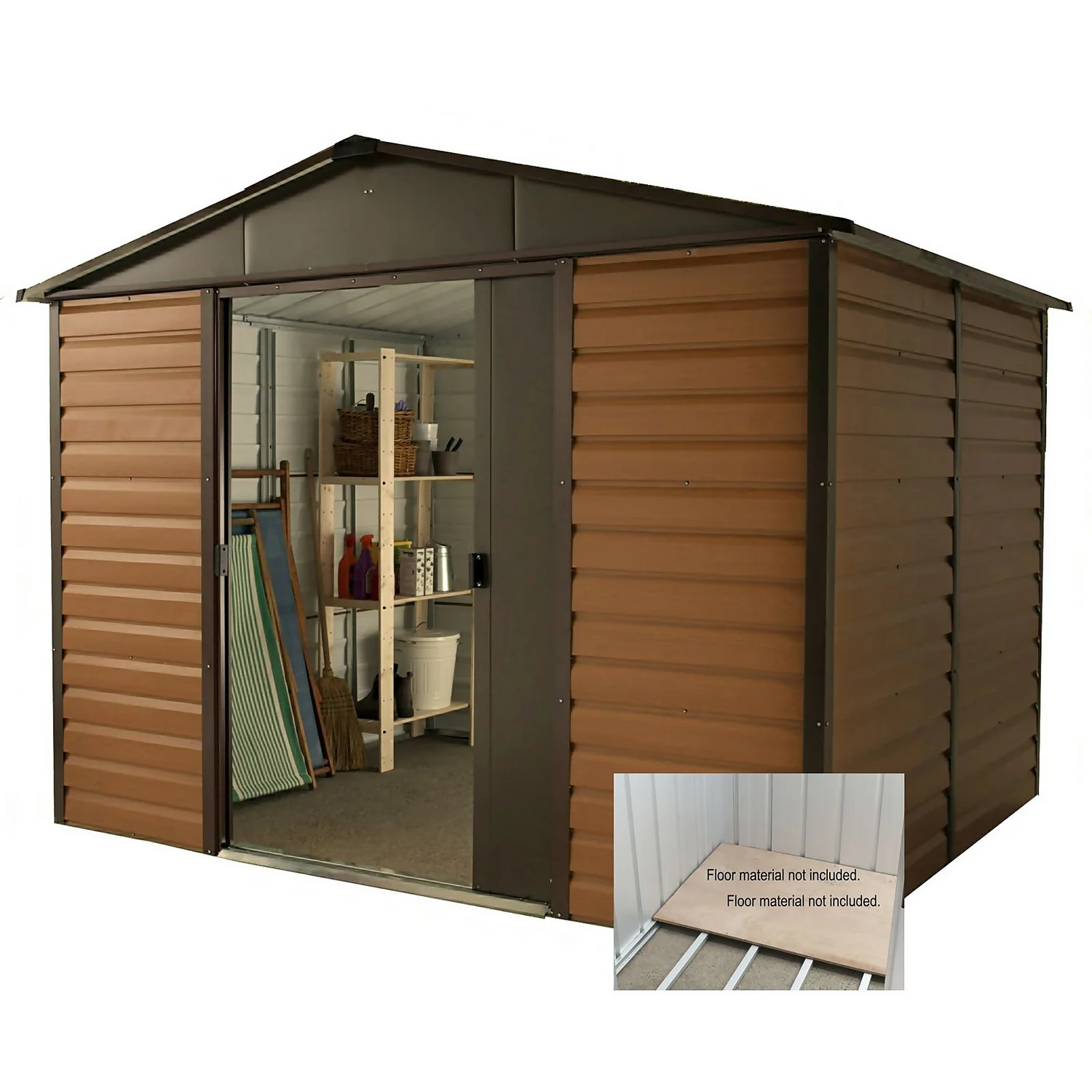 Yardmaster 10x6ft Woodgrain Shed & Floor Frame - Image 2