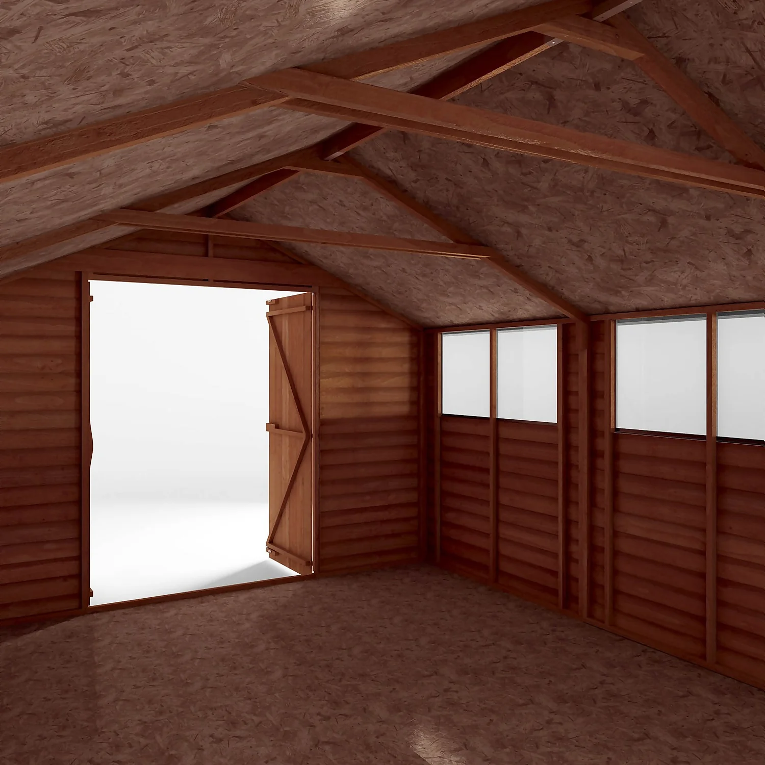 Mercia 15 X 10ft Overlap Apex Wooden Shed - Image 5