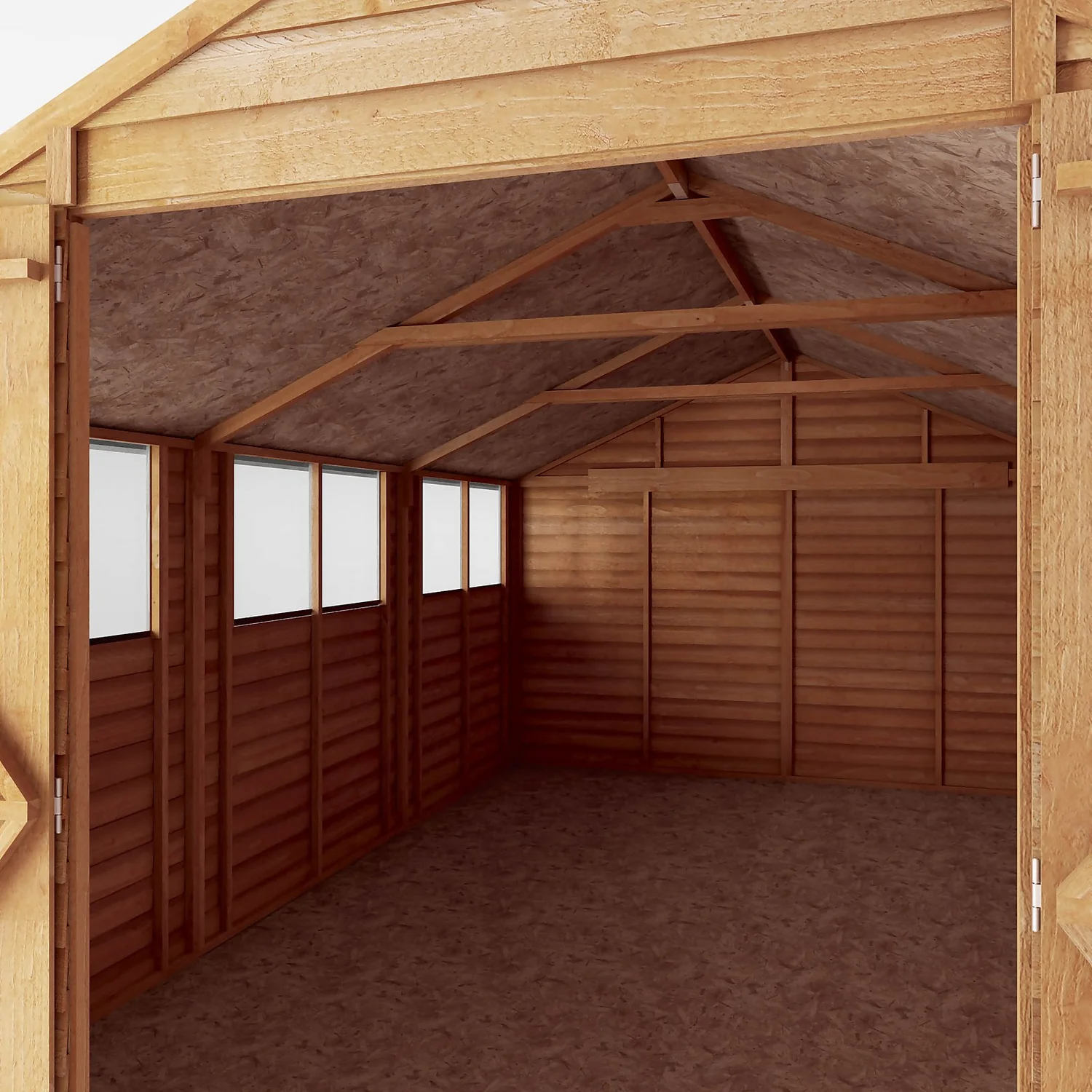 Mercia 15 X 10ft Overlap Apex Wooden Shed - Image 4