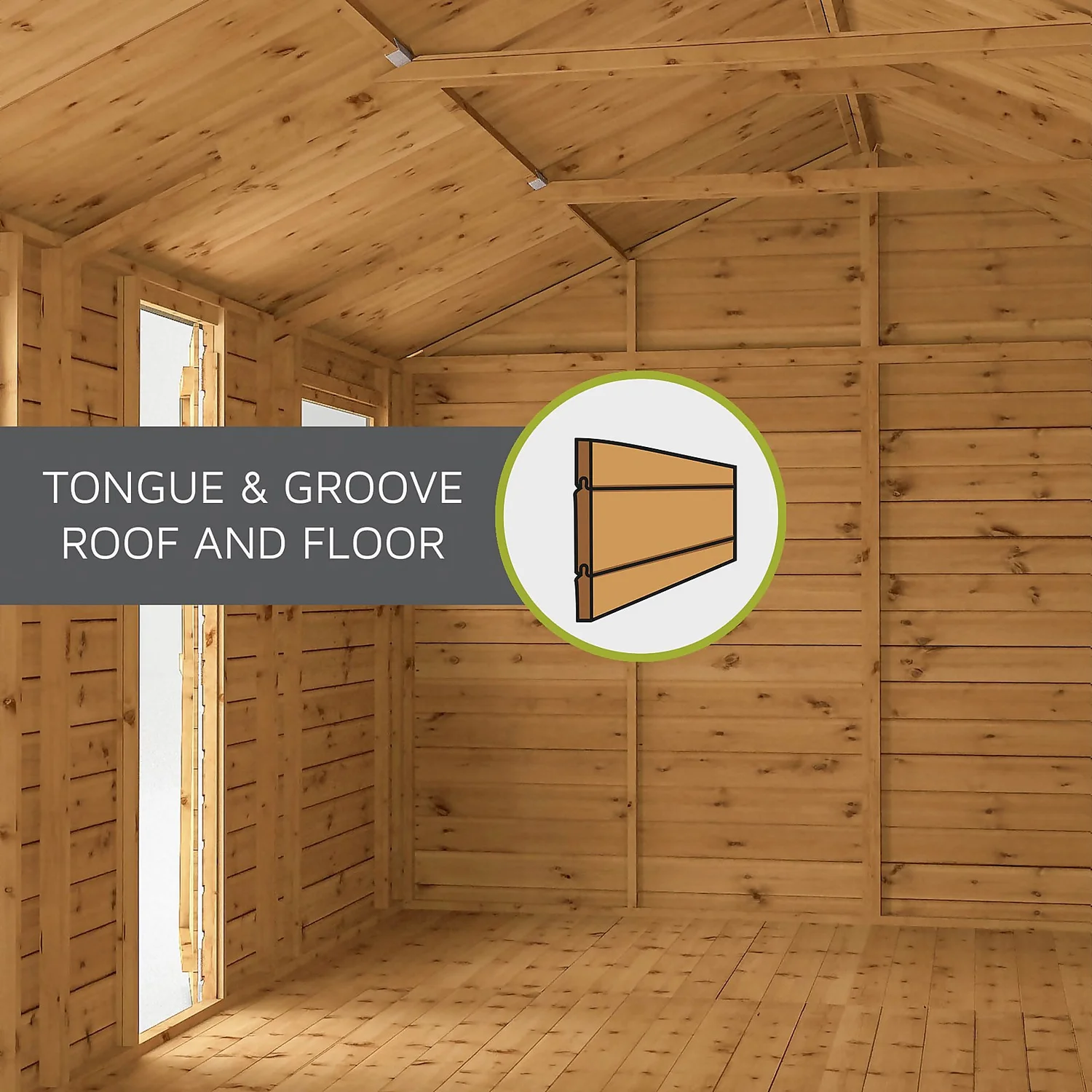 Mercia 8x8ft Traditional Summerhouse - Image 8