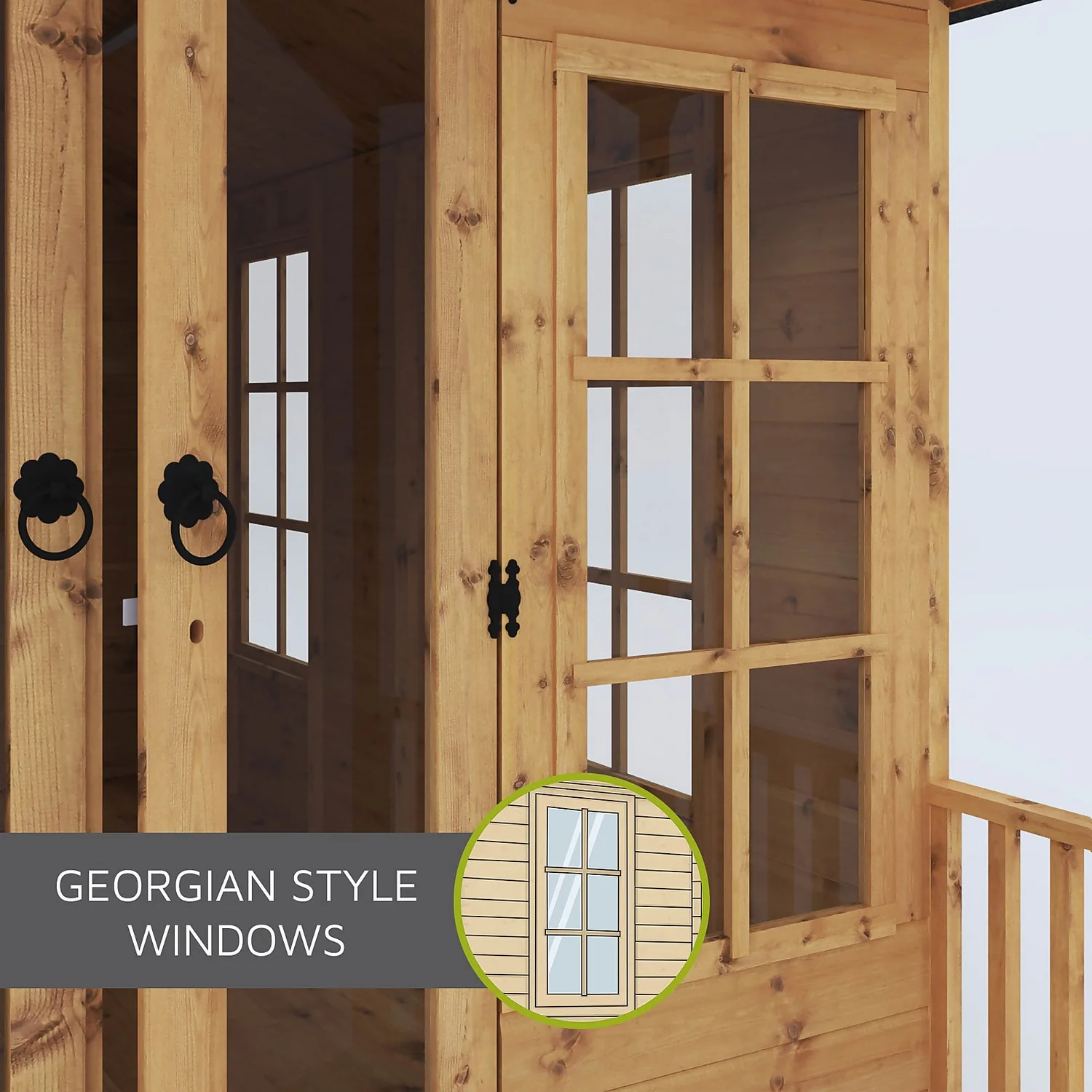 Mercia 8x8ft Traditional Summerhouse - Image 7