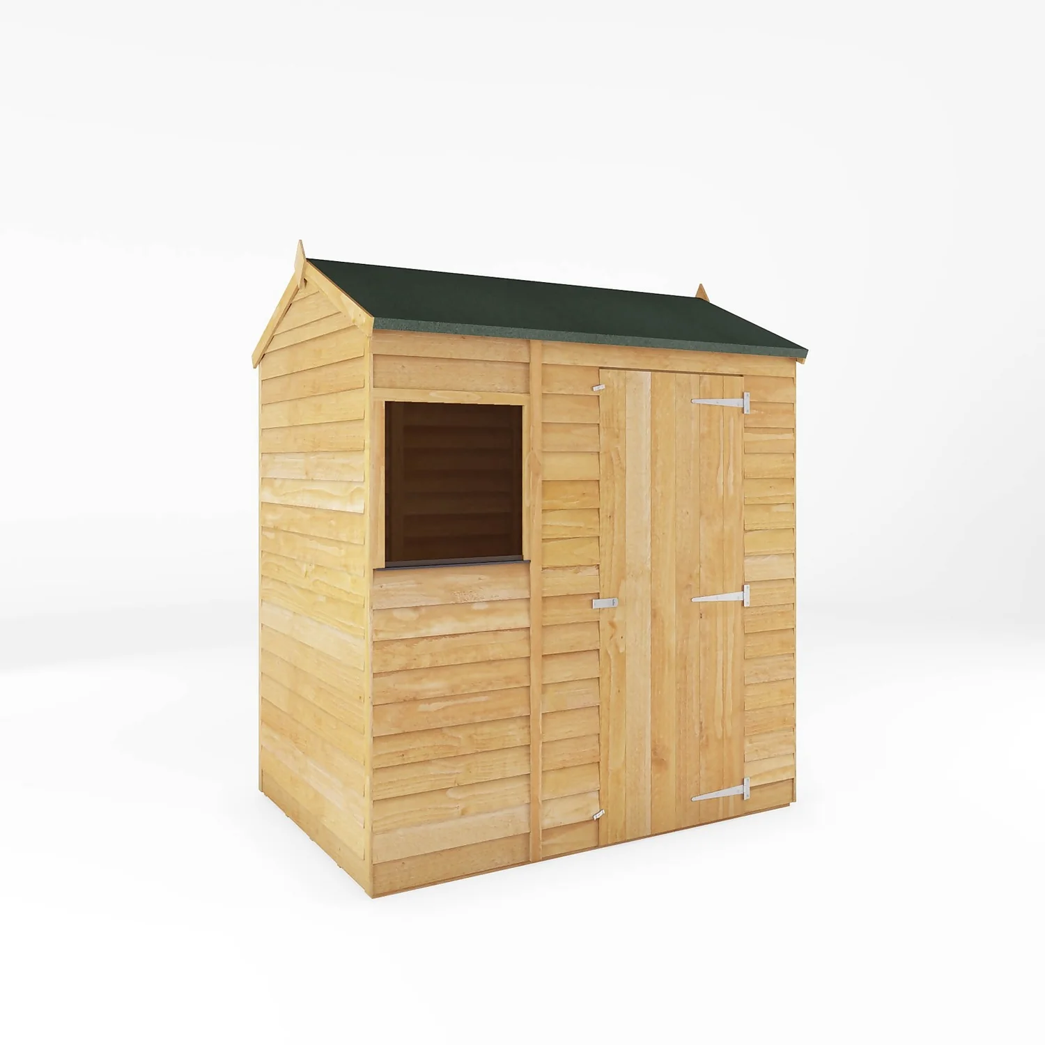 Mercia 6 X 4ft Overlap Reverse Apex Shed - Installation Included