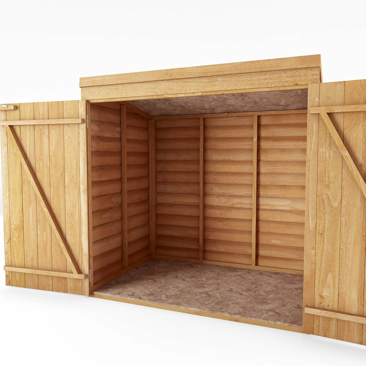 Mercia (Installation Included) Overlap Pent Mowerstore 3x5ft - Image 4