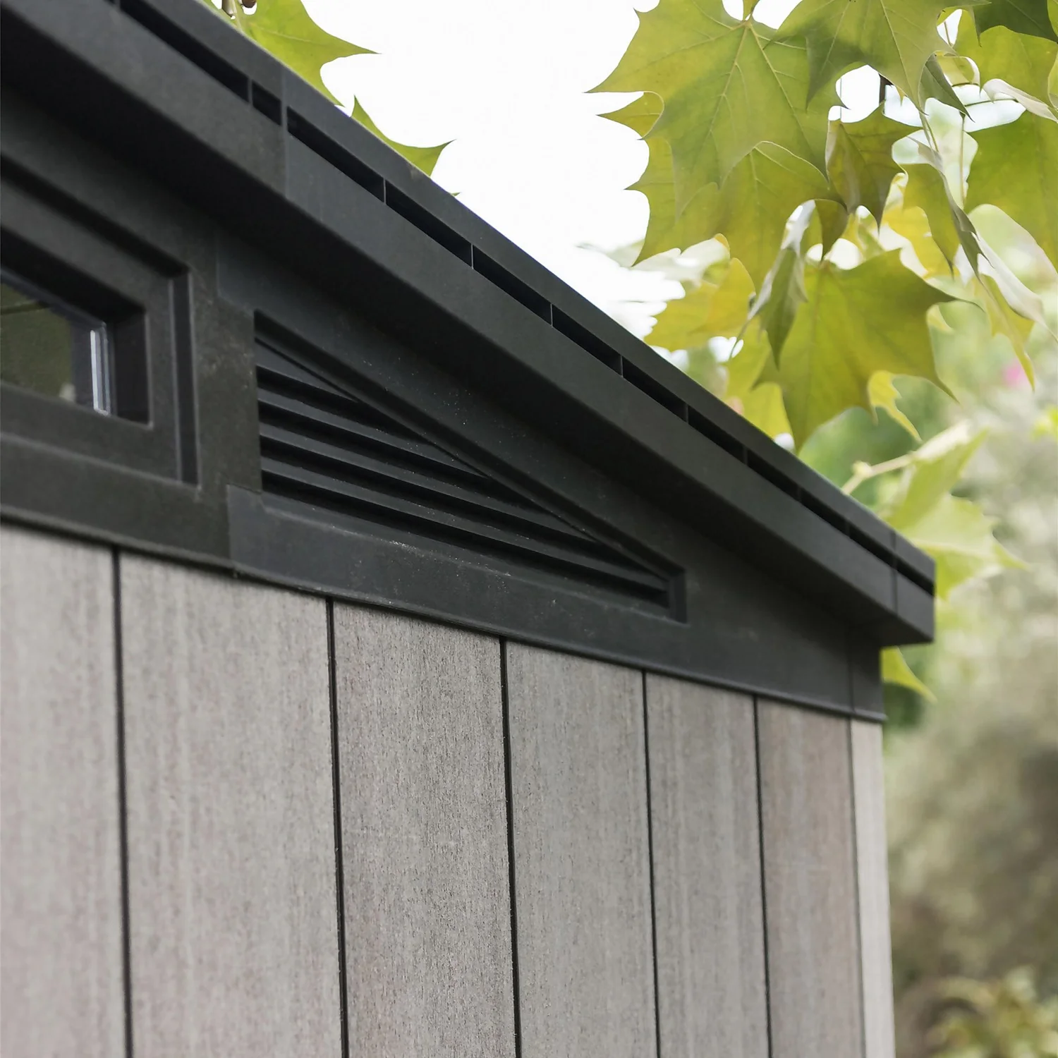 Keter Artisan 9 X 7ft Outdoor Garden Storage Pent Shed - Grey - Image 4