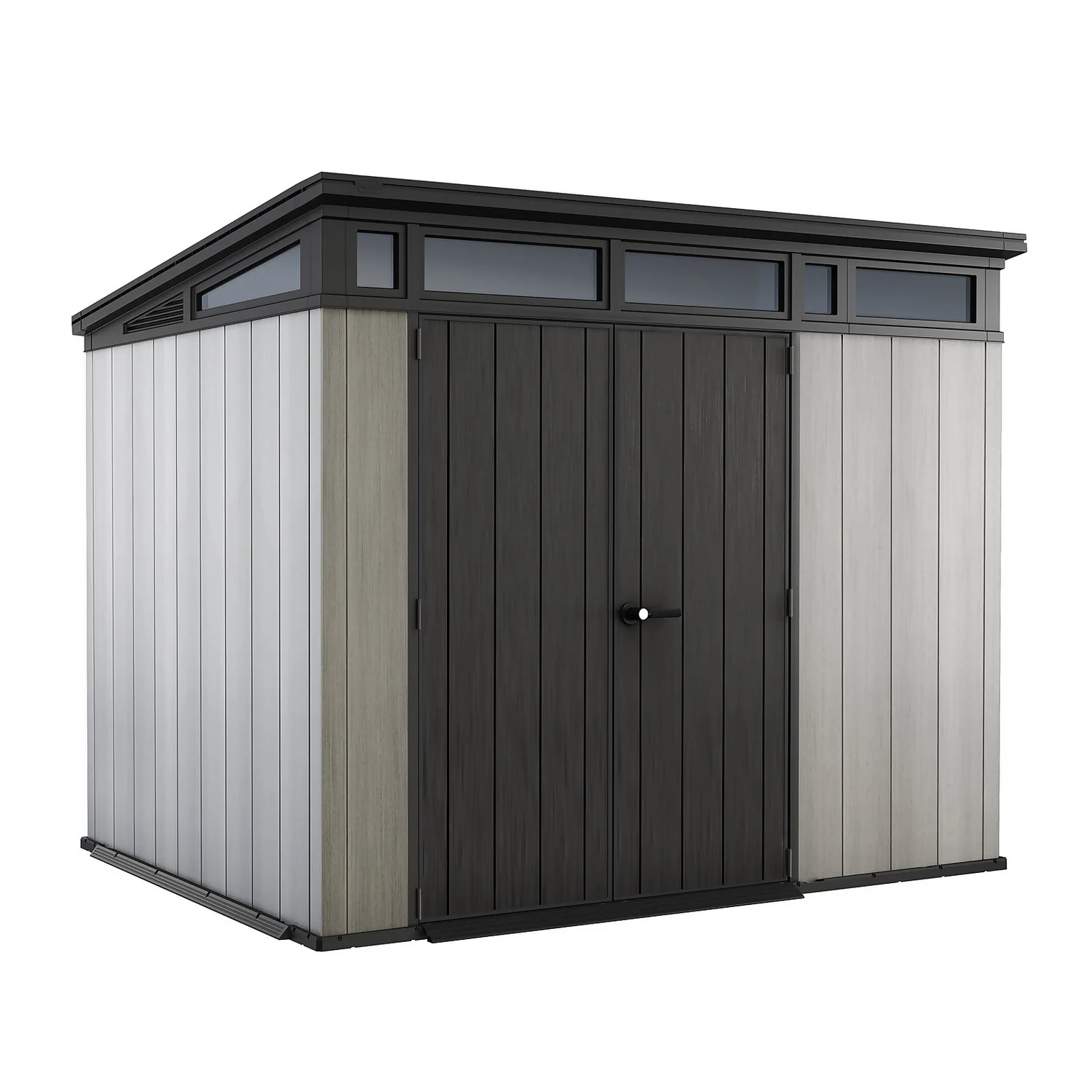 Keter Artisan 9 X 7ft Outdoor Garden Storage Pent Shed - Grey