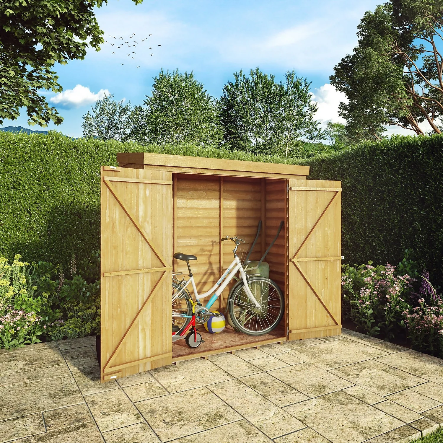 Mercia 6 X 2ft 6in Overlap Pent Storage Shed - Incl. Installation - Image 2