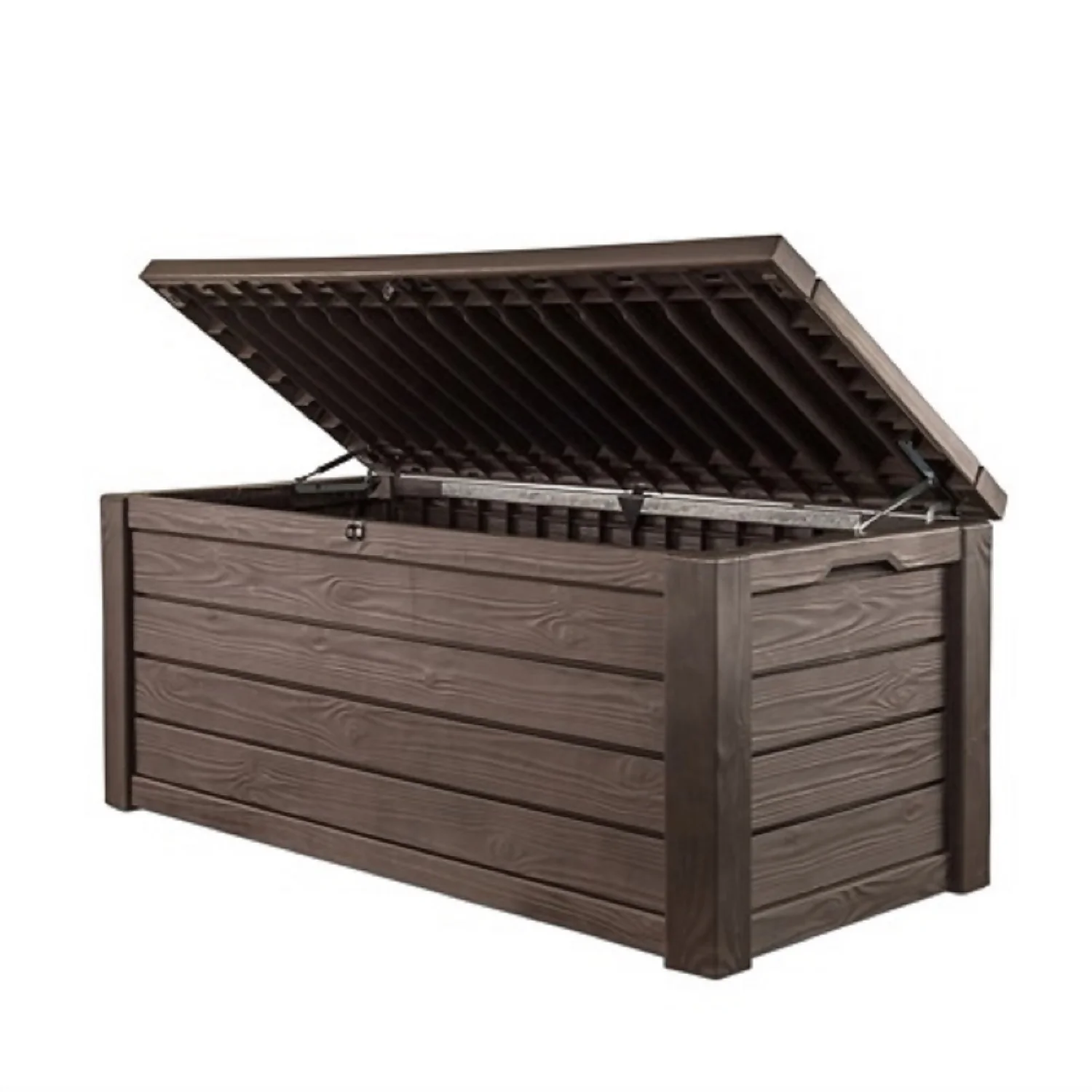 Keter Westwood Outdoor Garden Storage Box 570L - Brown - Image 2
