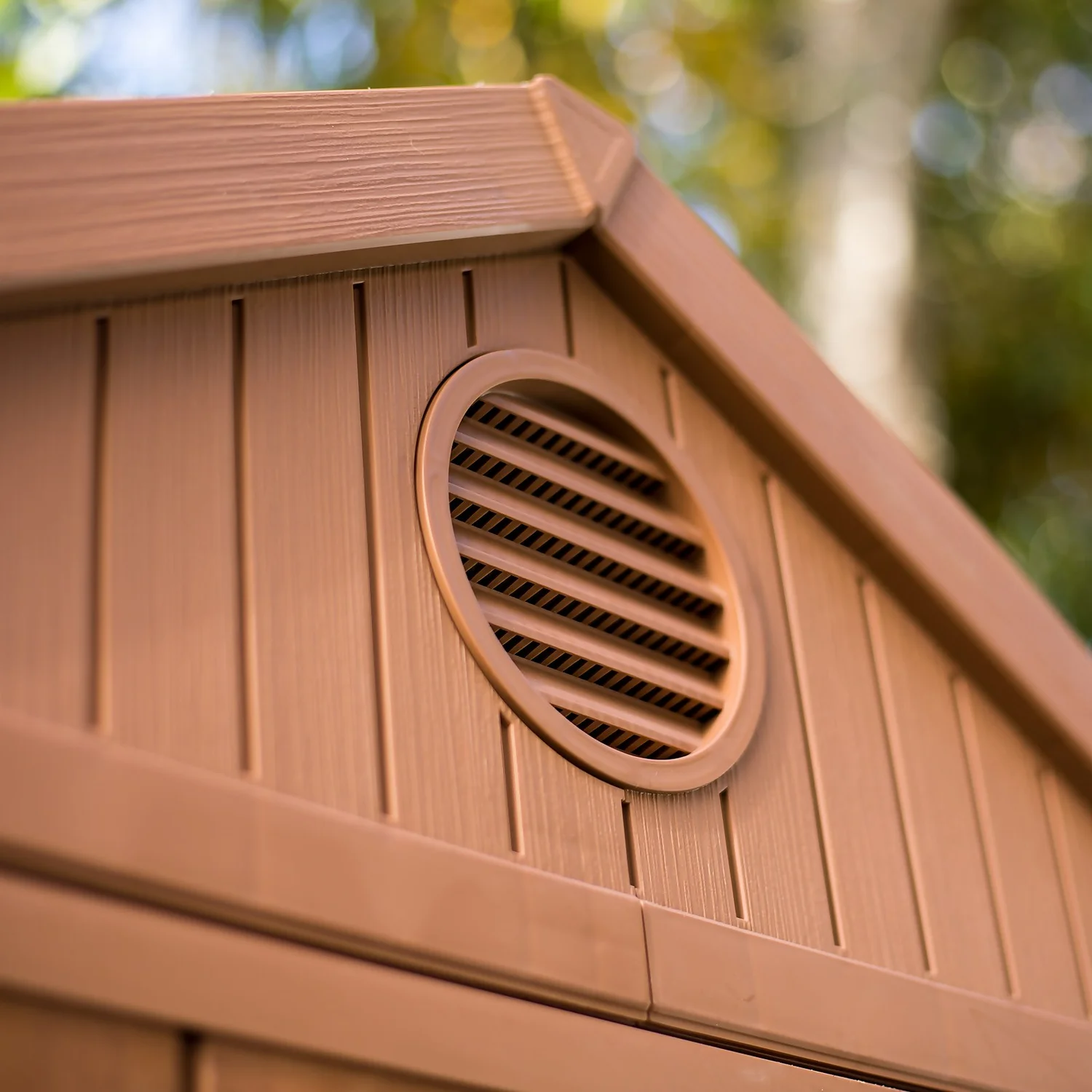 Keter Darwin 6 X 4ft Outdoor Garden Apex Storage Shed - Brown - Image 5