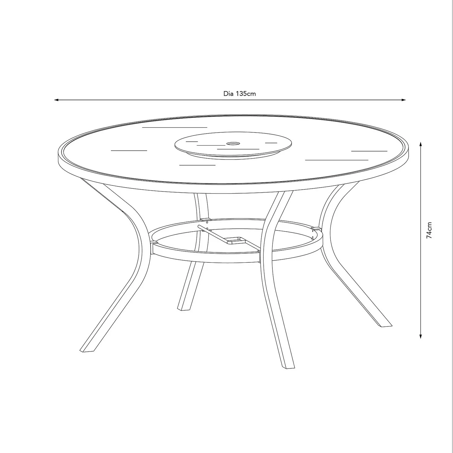 Misali 6 Seater Garden Dining Set - Image 6