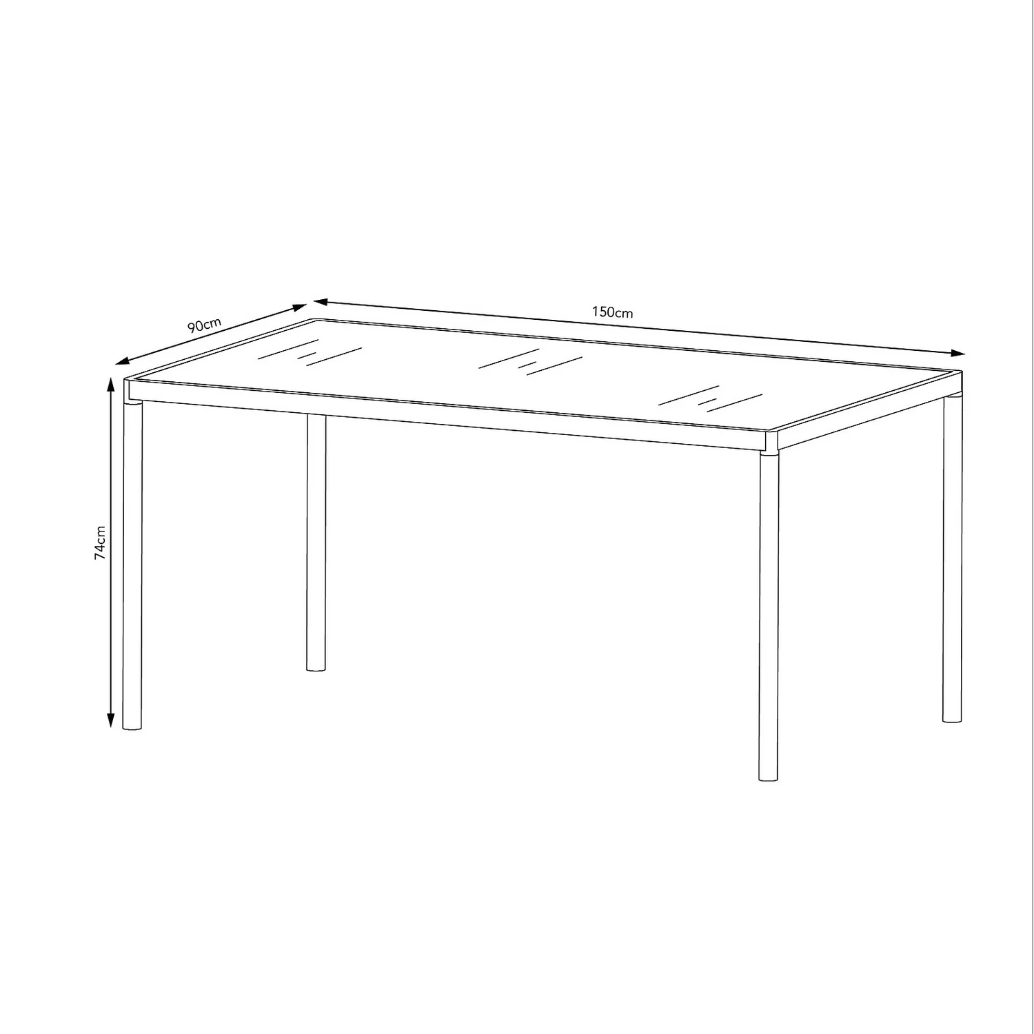 Bambrick 6 Seater Garden Dining Set - Image 9