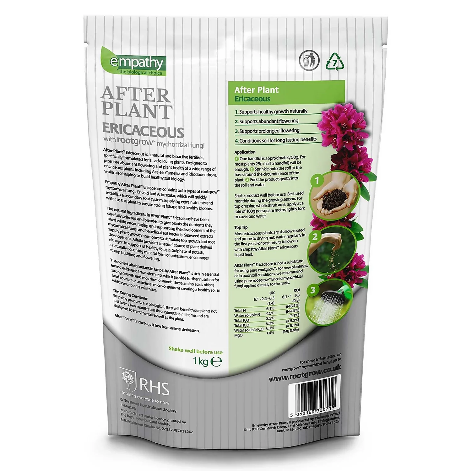 Empathy RHS After Plant Ericaceous 1kg - Image 2
