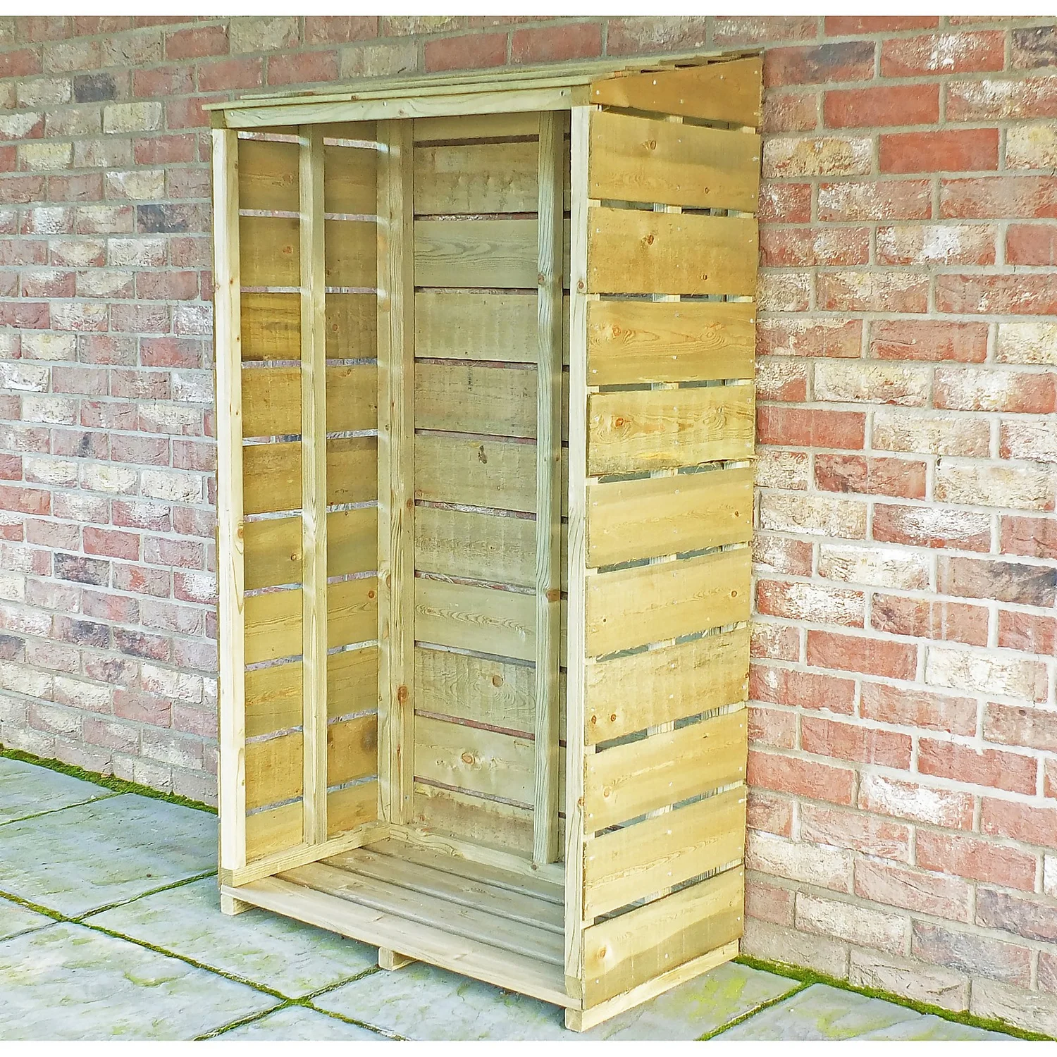 Shire Tall Wall Log Store - 3x1.5ft - Image 3