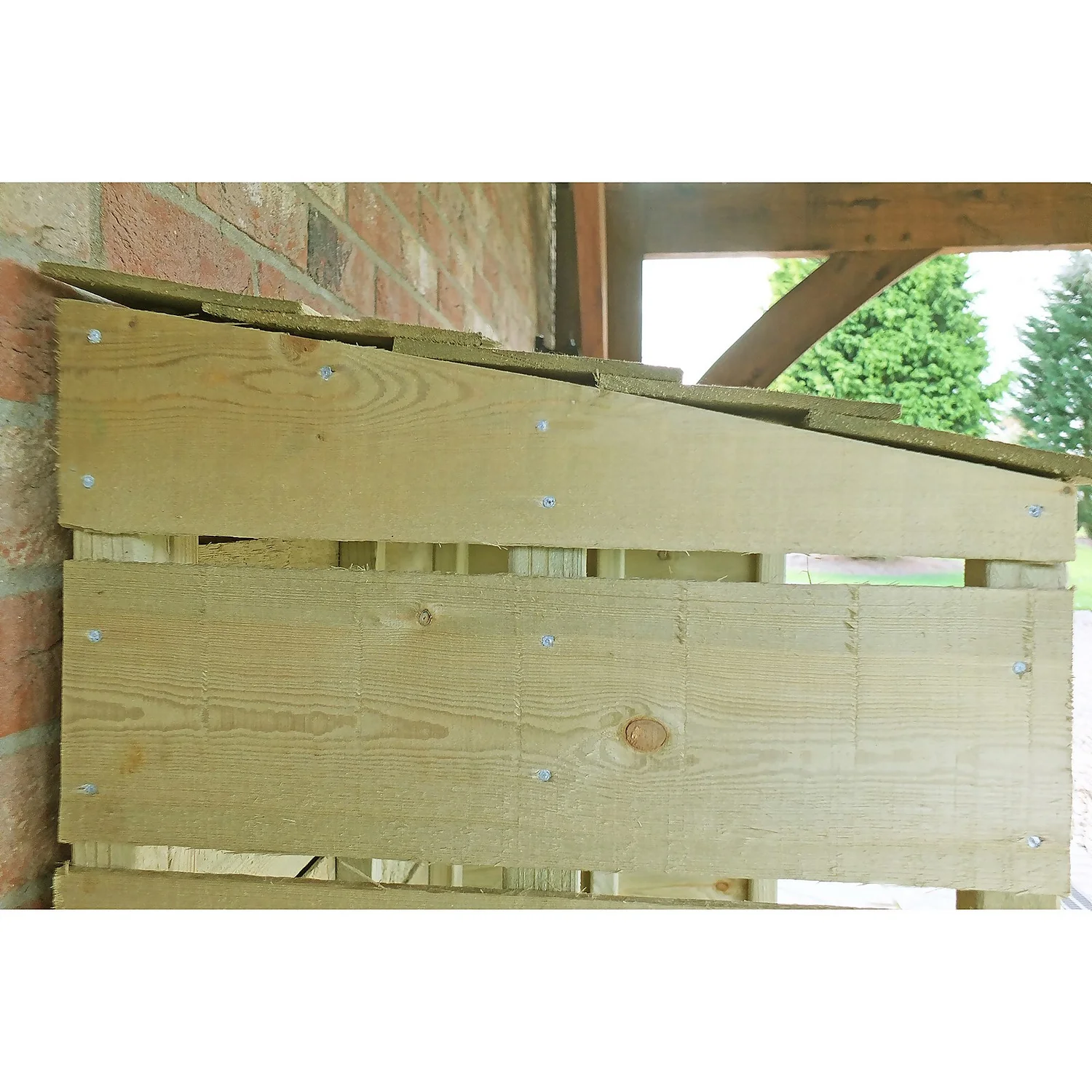 Shire Tall Wall Log Store - 3x1.5ft - Image 6