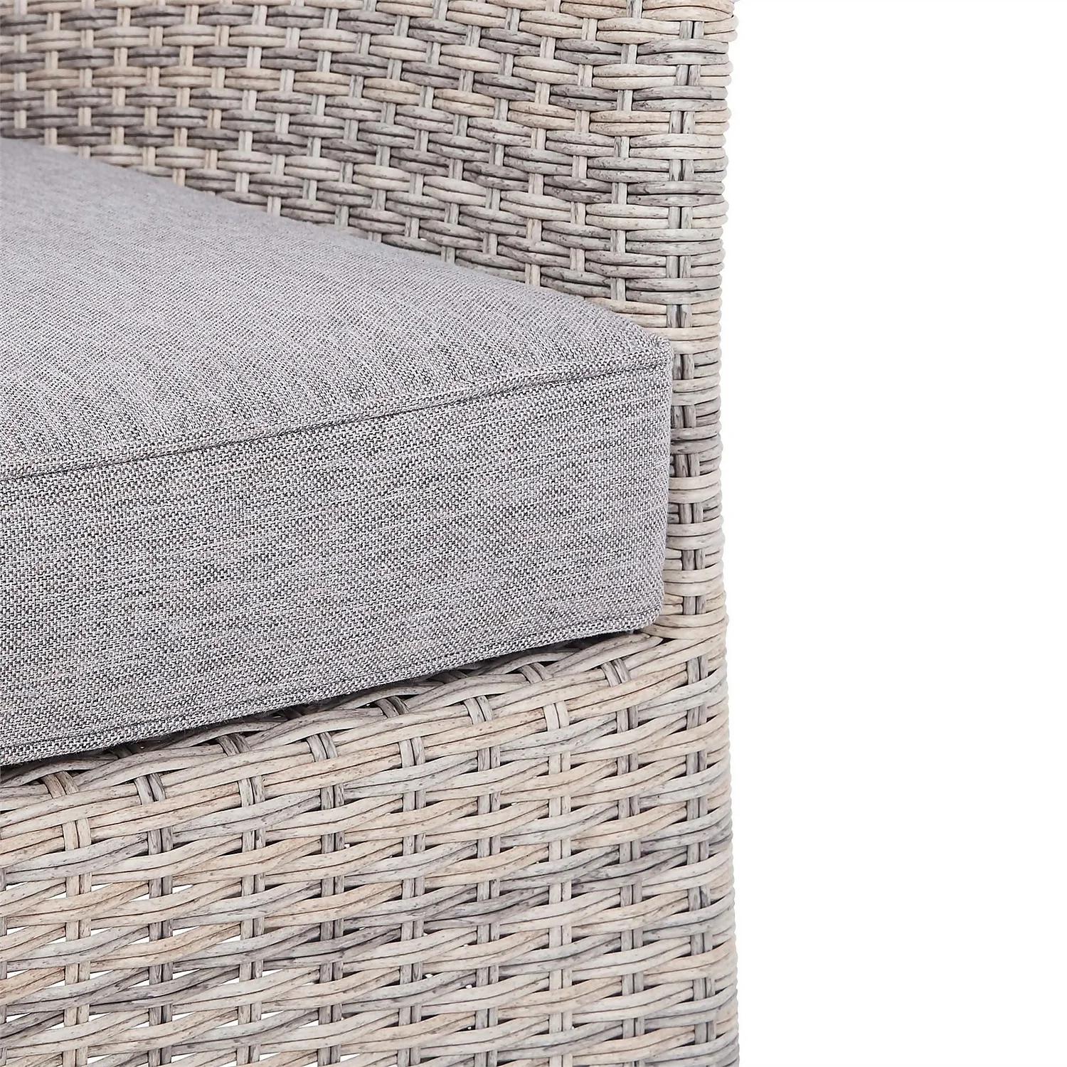 Florence 4 Seater Grey Rattan Garden Sofa Set - Image 8