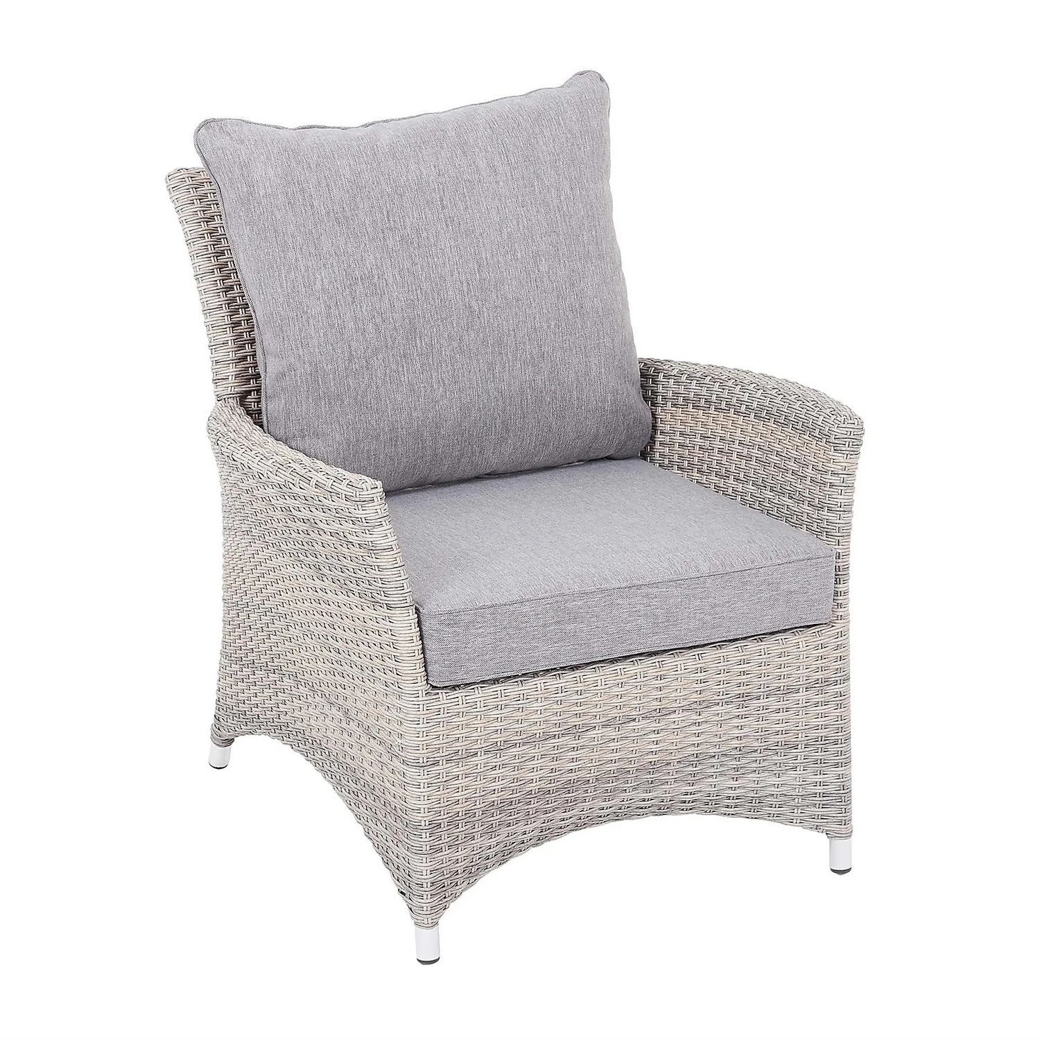 Florence 4 Seater Grey Rattan Garden Sofa Set - Image 7