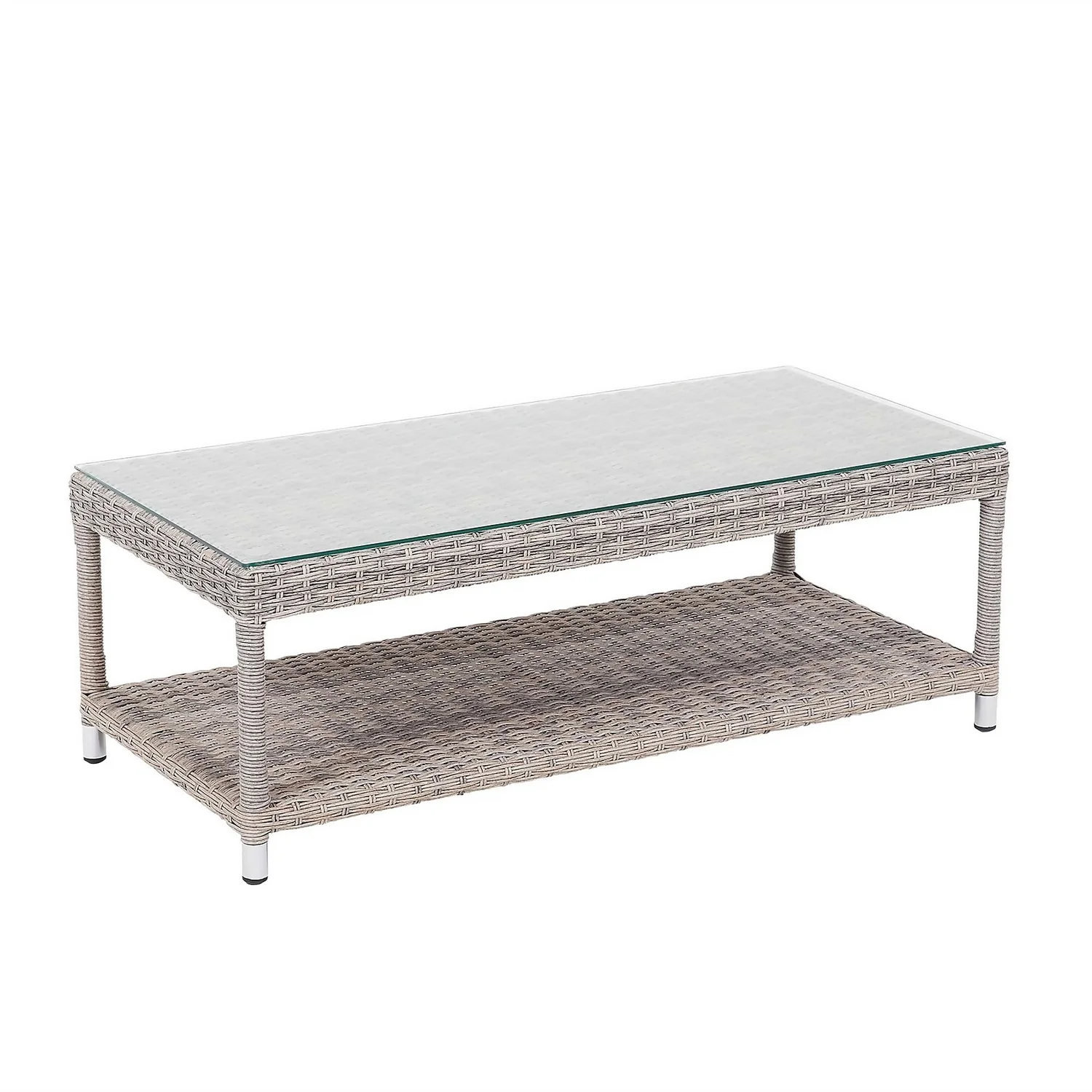 Florence 4 Seater Grey Rattan Garden Sofa Set - Image 6