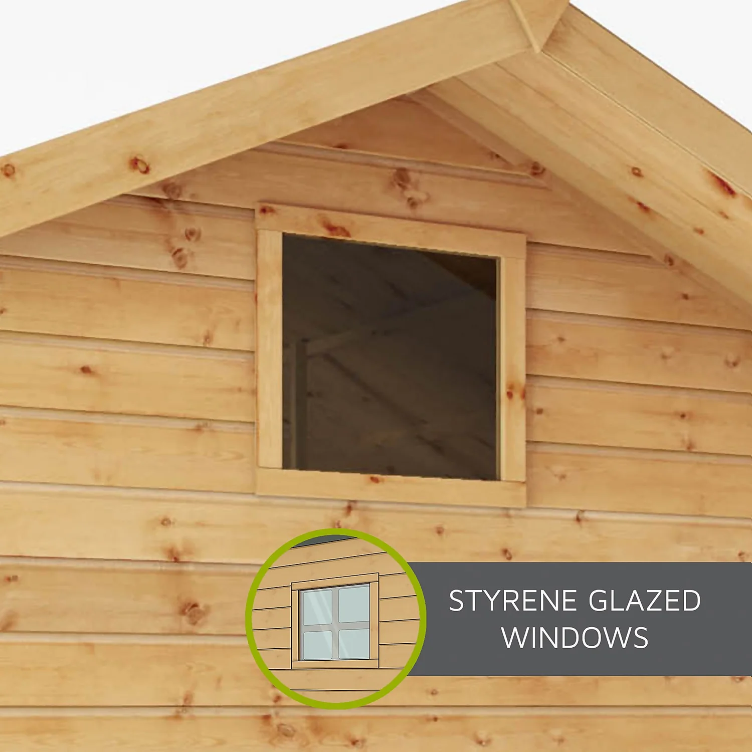 Mercia 5'9ft X 5'8ft Pent Style Wooden Playhouse - Installation Included - Image 7