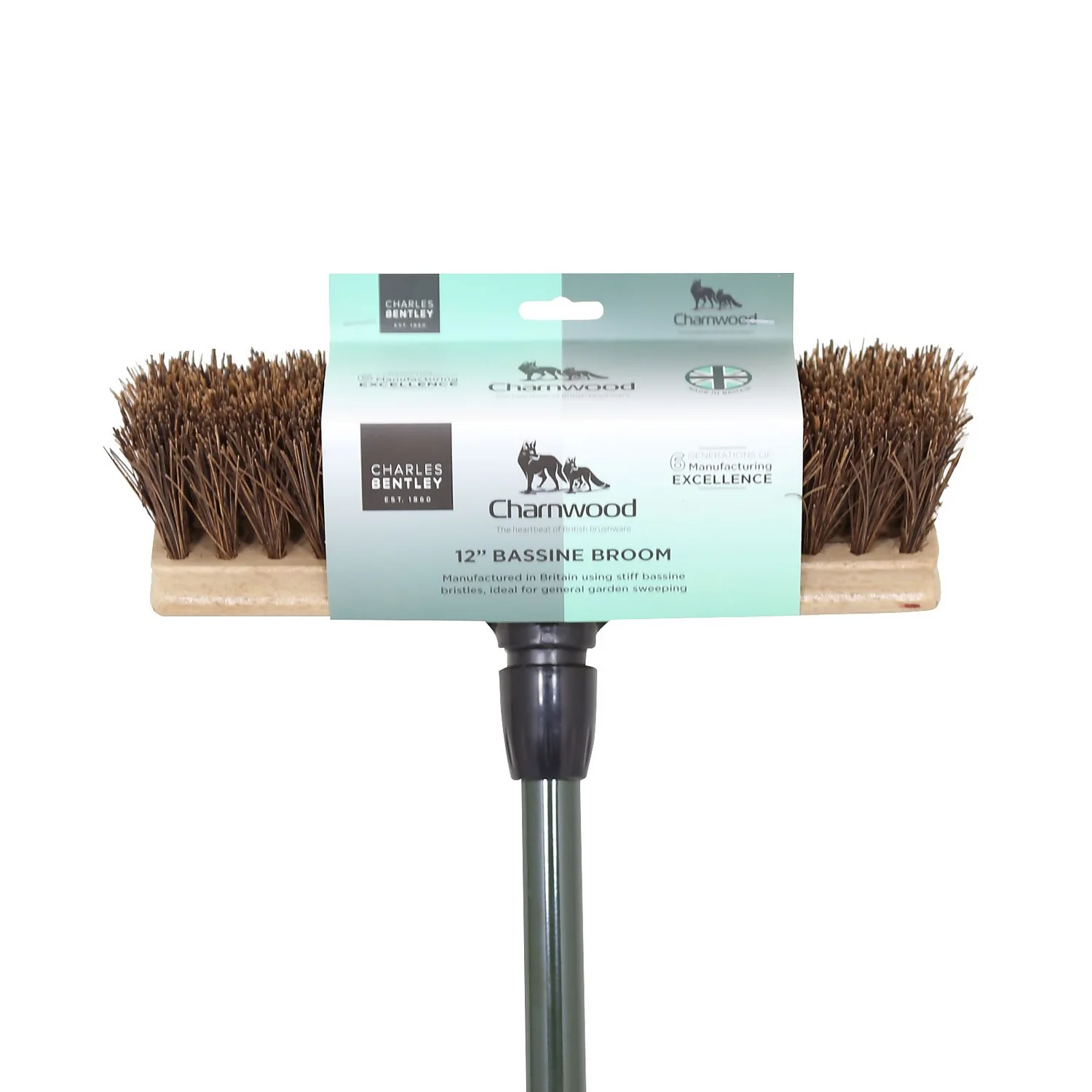 Charles Bentley Charnwood Bassine Wooden Garden Broom - 300mm - Image 5