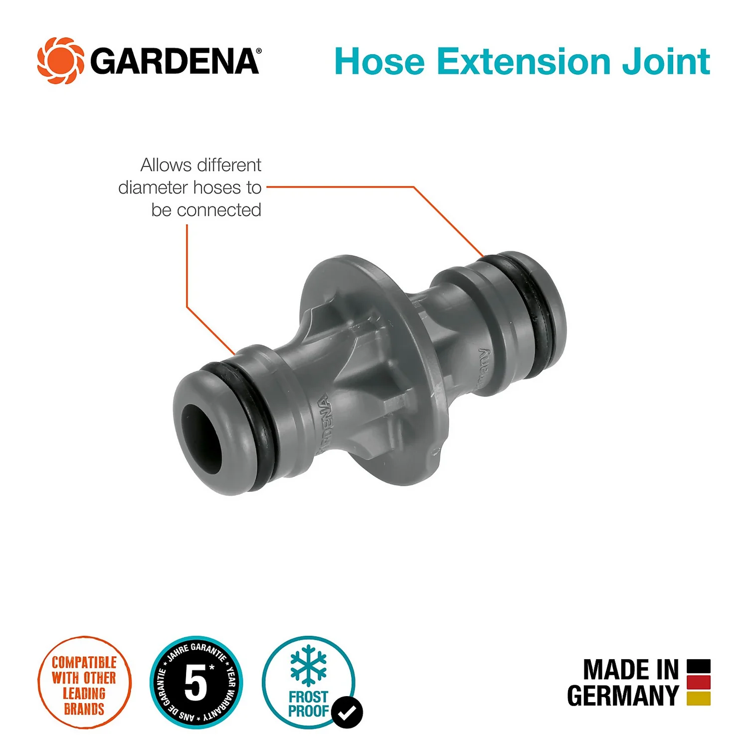 GARDENA Hose Extension Joint - Image 3