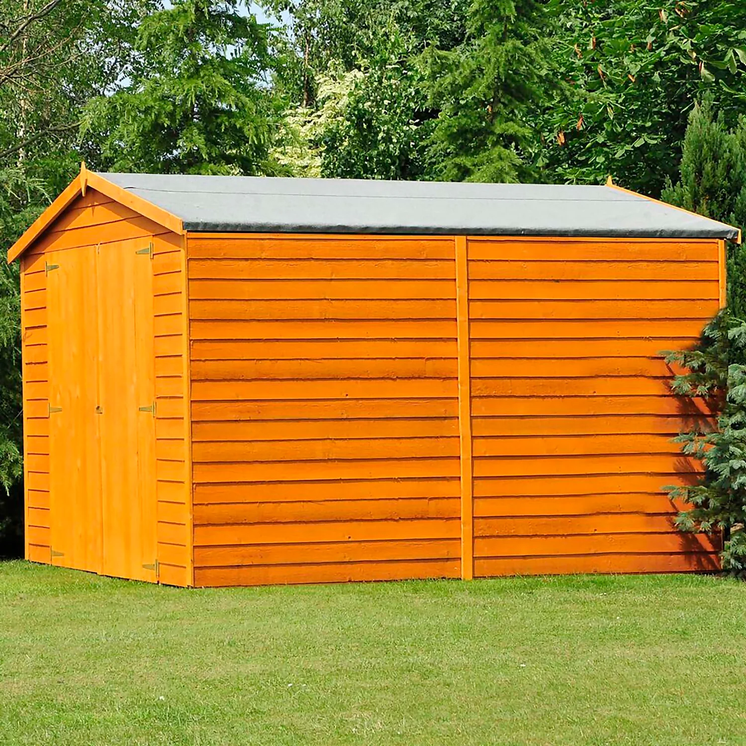 Shire 10 X 6ft Shed Overlap Double Door - No Windows - Image 3
