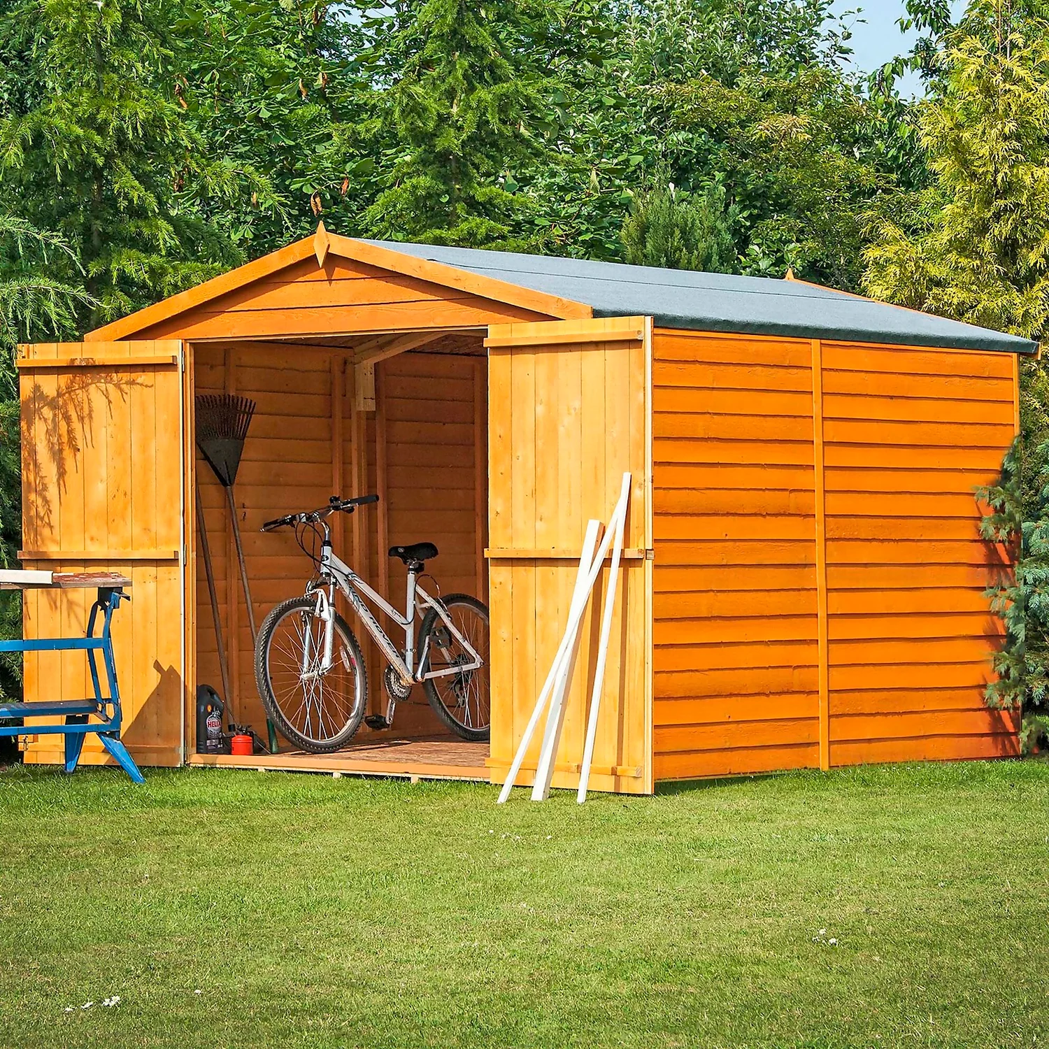 Shire 10 X 6ft Shed Overlap Double Door - No Windows - Image 2