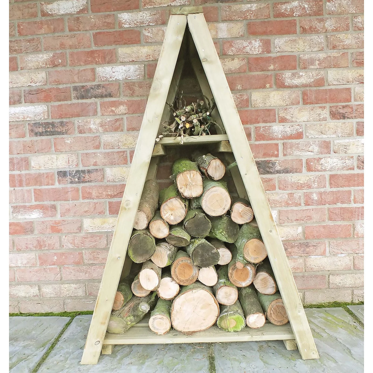 Shire Small Triangular Log Store Tongue And Groove - Image 2