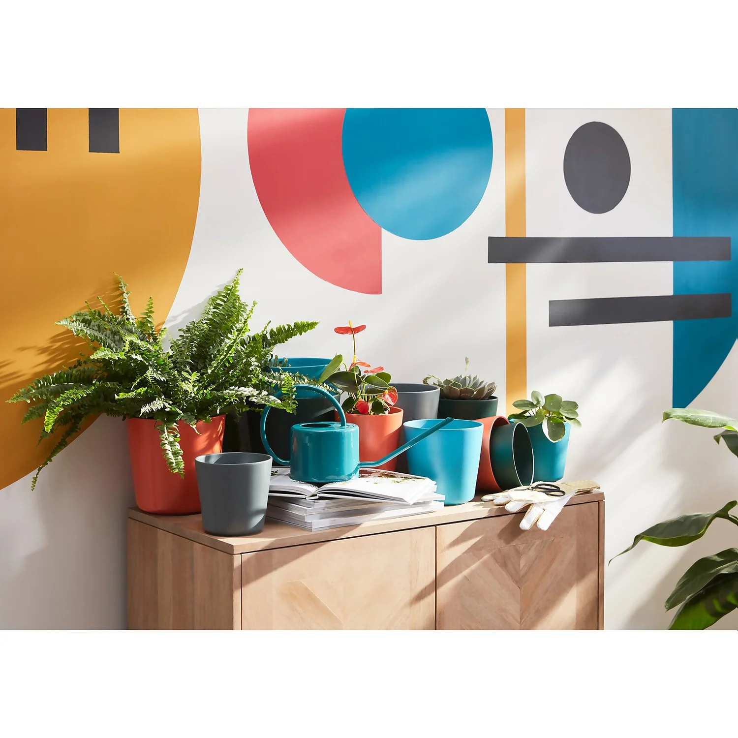 House Beautiful Planter Turquoise 15cm - Image 2