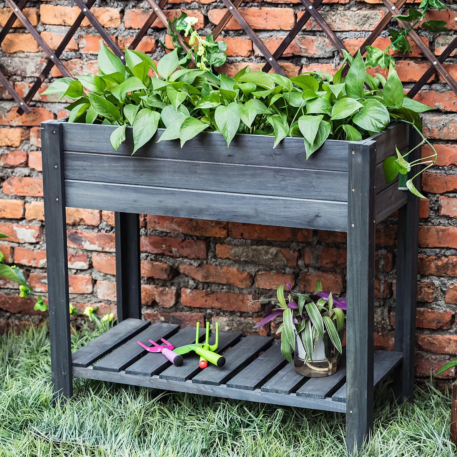 Wooden Growing Table - Grey - Image 2