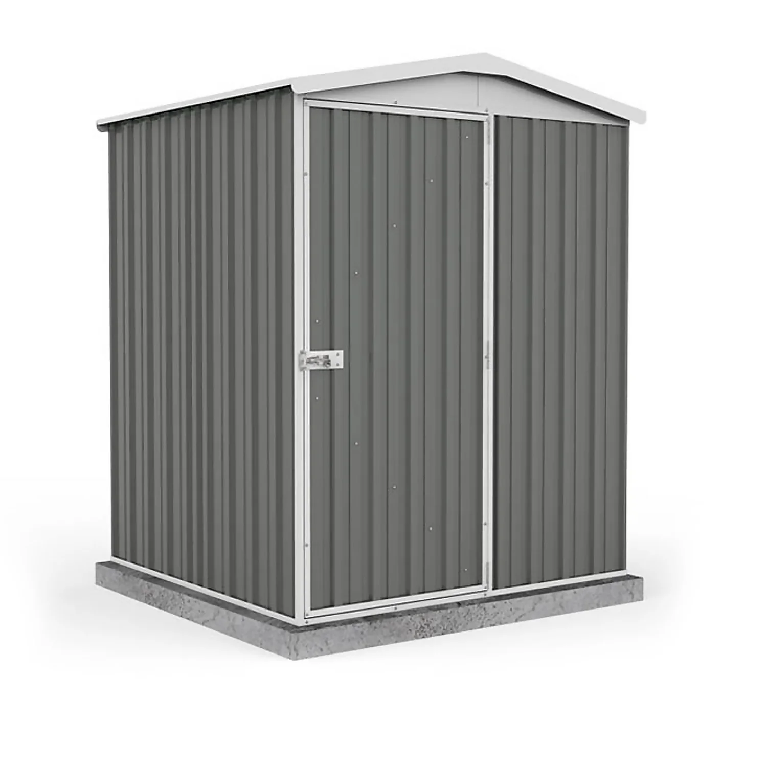 Absco 5 X 5ft Regent Metal Apex Shed - Grey