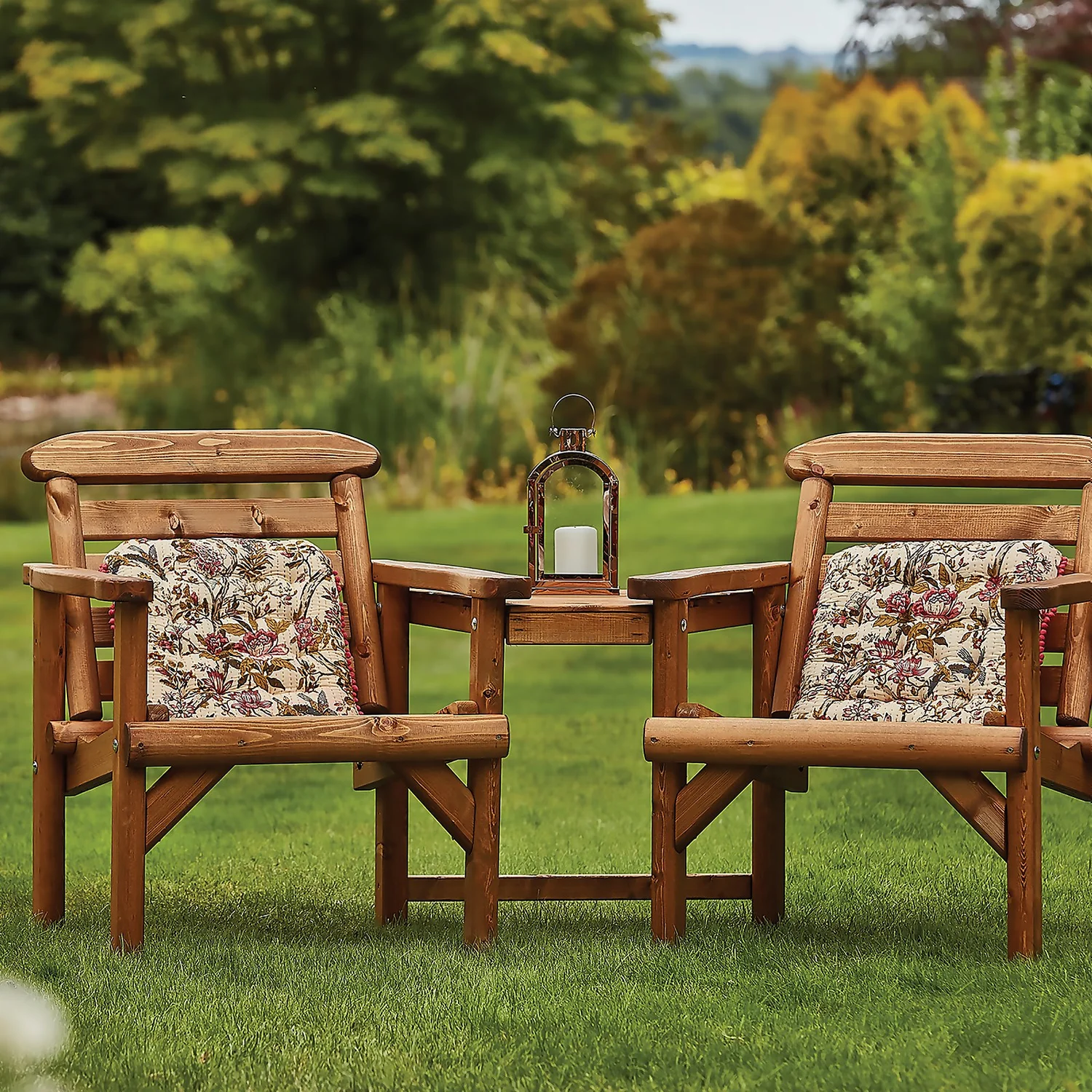 Anchor Fast FSC Weydale Rustic Alcove Garden Seat - Image 4