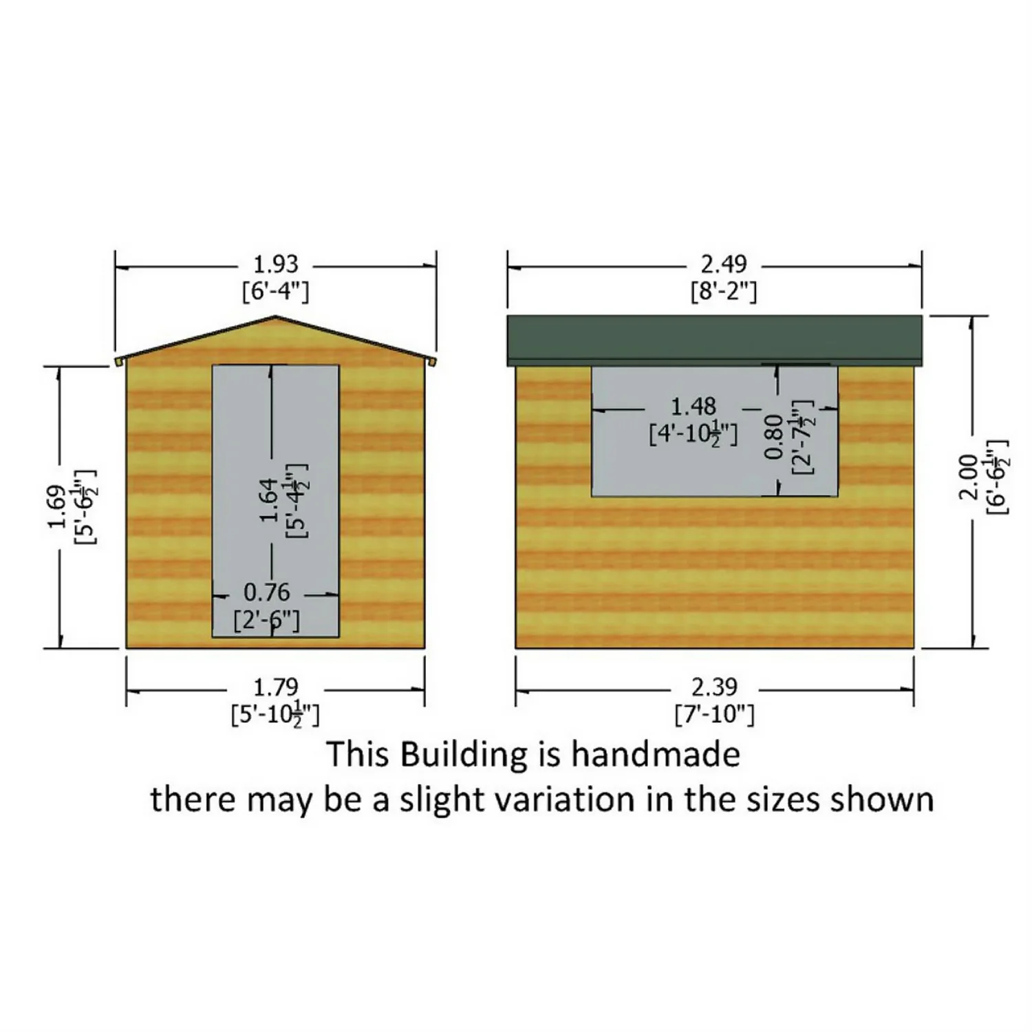 Shire 8 X 6ft Lewis Garden Shed - Includes Installation - Image 5