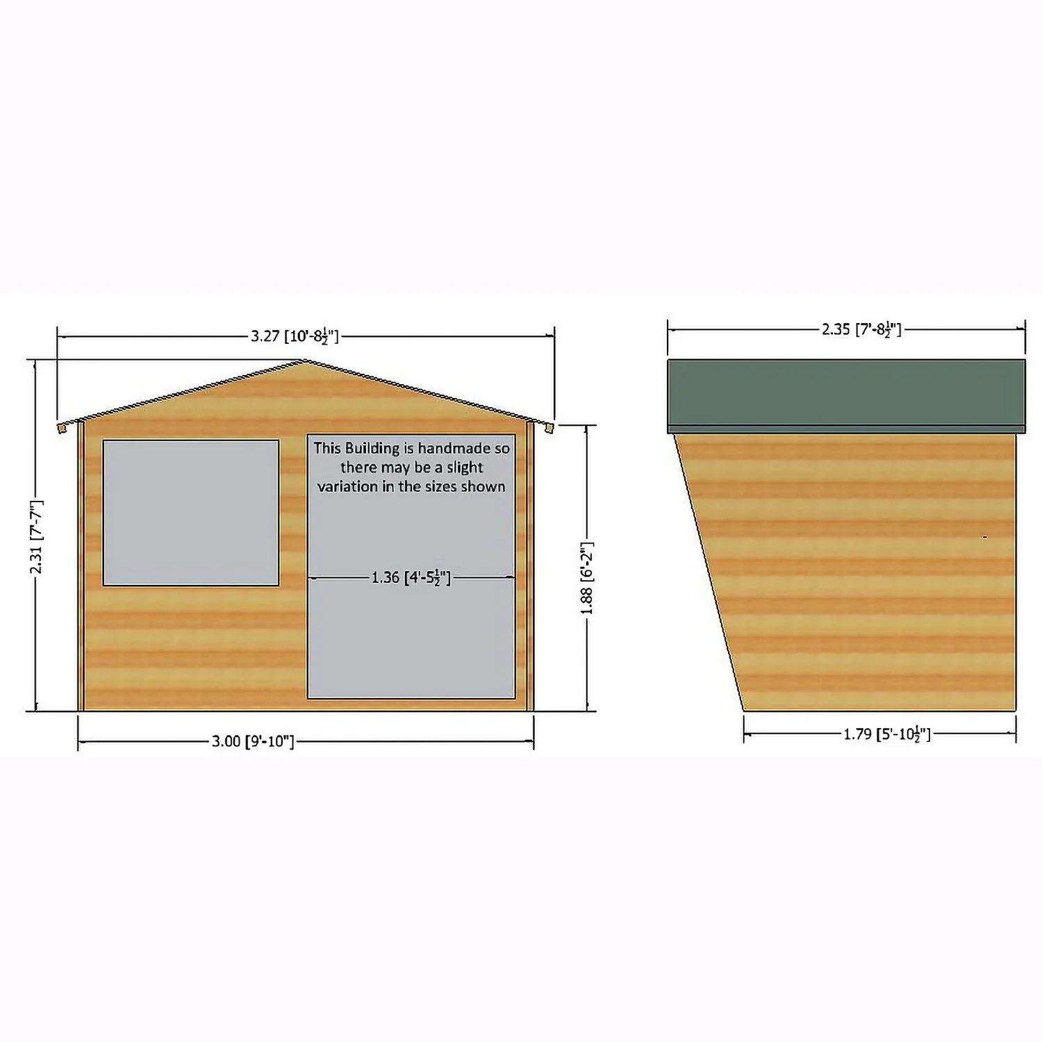 Shire 10 X 6ft Sandringham Double Door Summerhouse - Image 3
