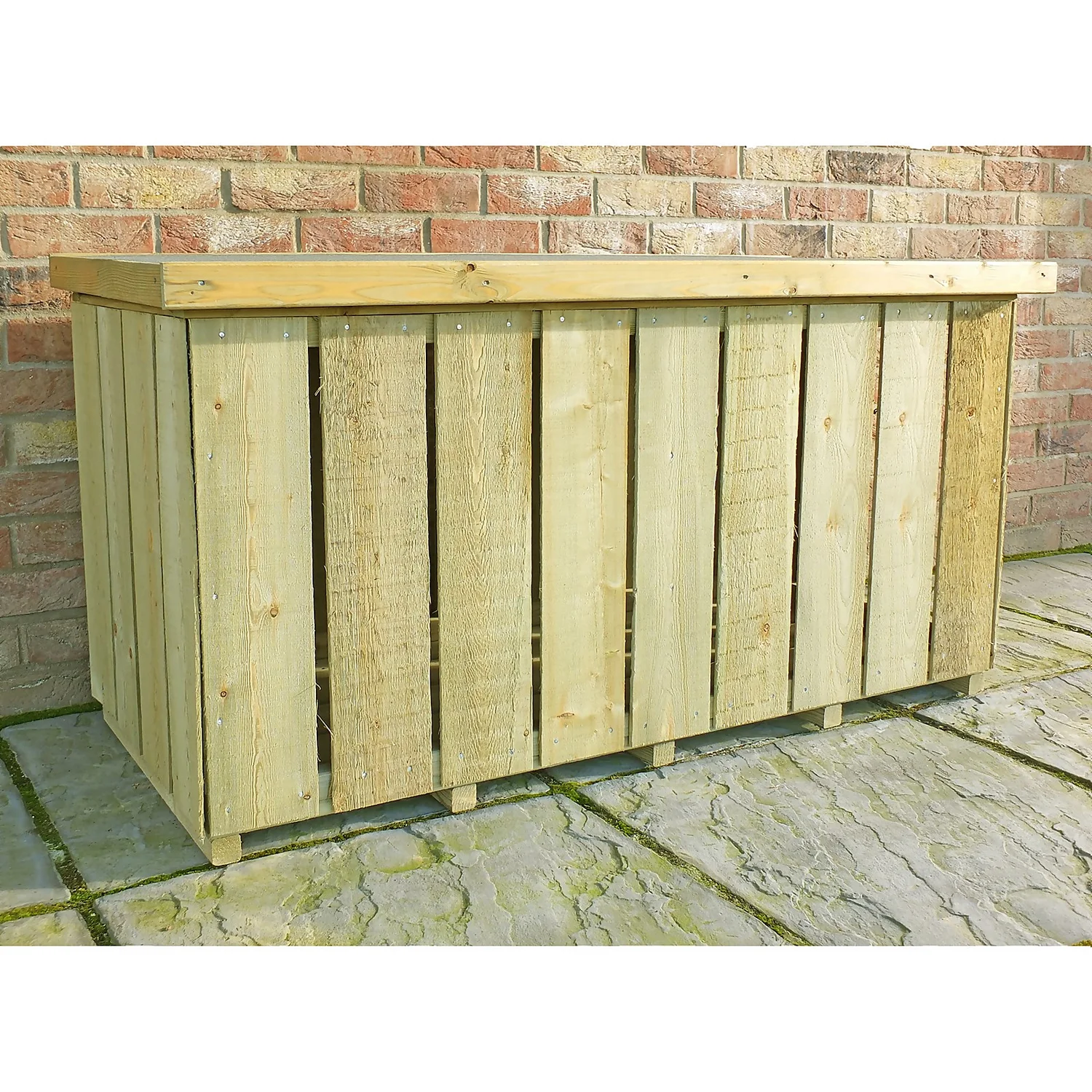 Shire Sawn Timber Garden Storage Log Box 4x2 - Image 4