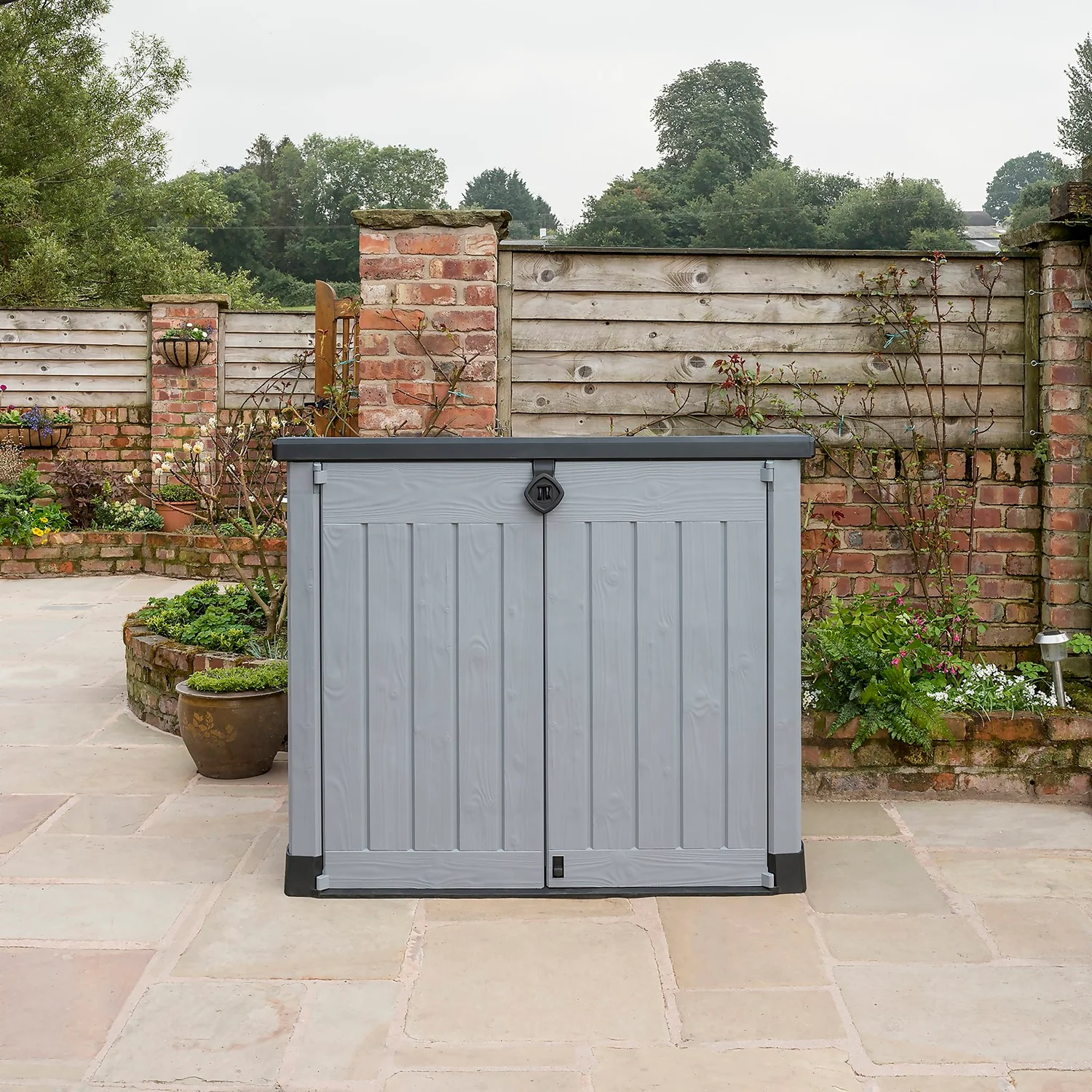 Keter Store It Out Ace Outdoor Garden Storage Shed 1200L - Grey / Graphite - Image 2
