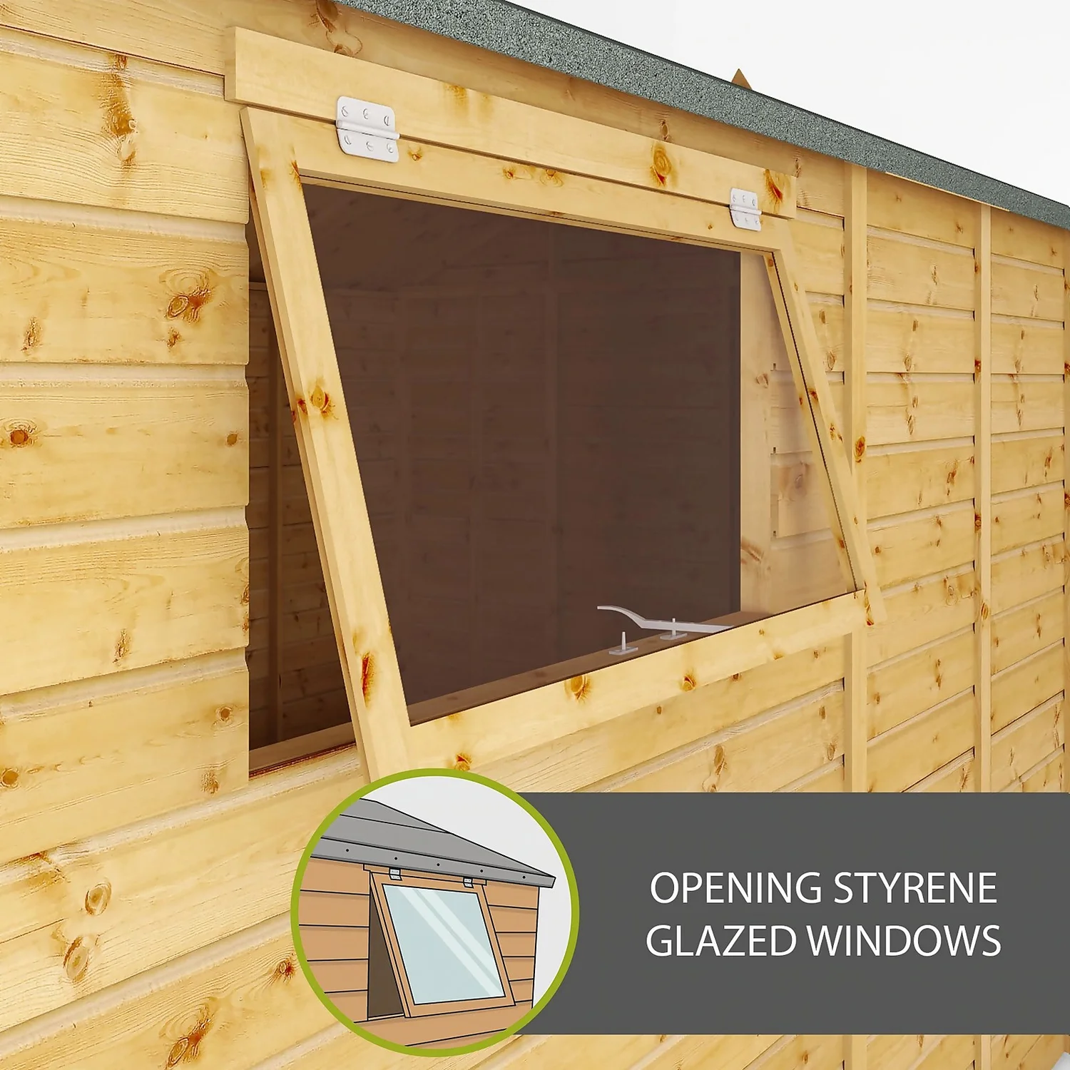 Mercia 15ft X 10ft Premium Shiplap Modular Workshop Shed - Including Installation - Image 3