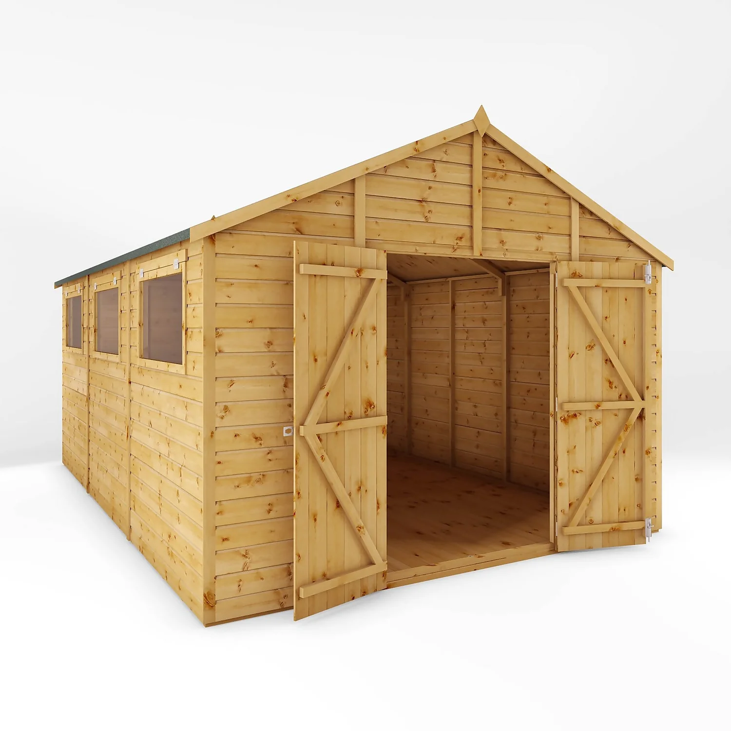 Mercia 15ft X 10ft Premium Shiplap Modular Workshop Shed - Including Installation - Image 10