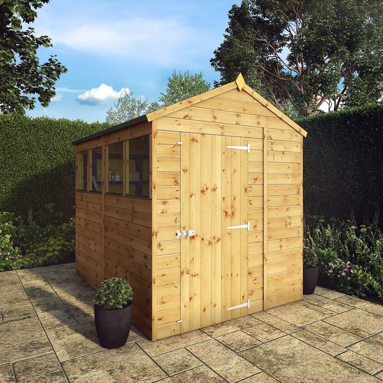 Mercia 8ft X 6ft Premium Shiplap Apex Shed - Image 2
