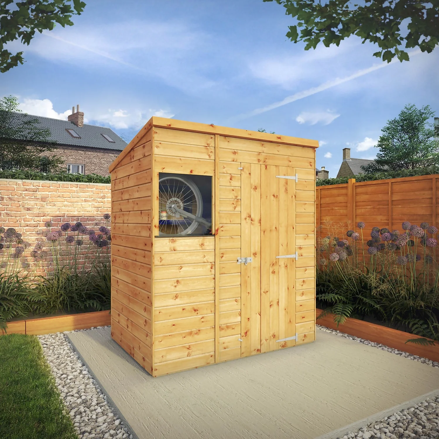 Mercia 6ft X 4ft Premium Shiplap Pent Shed - Image 2