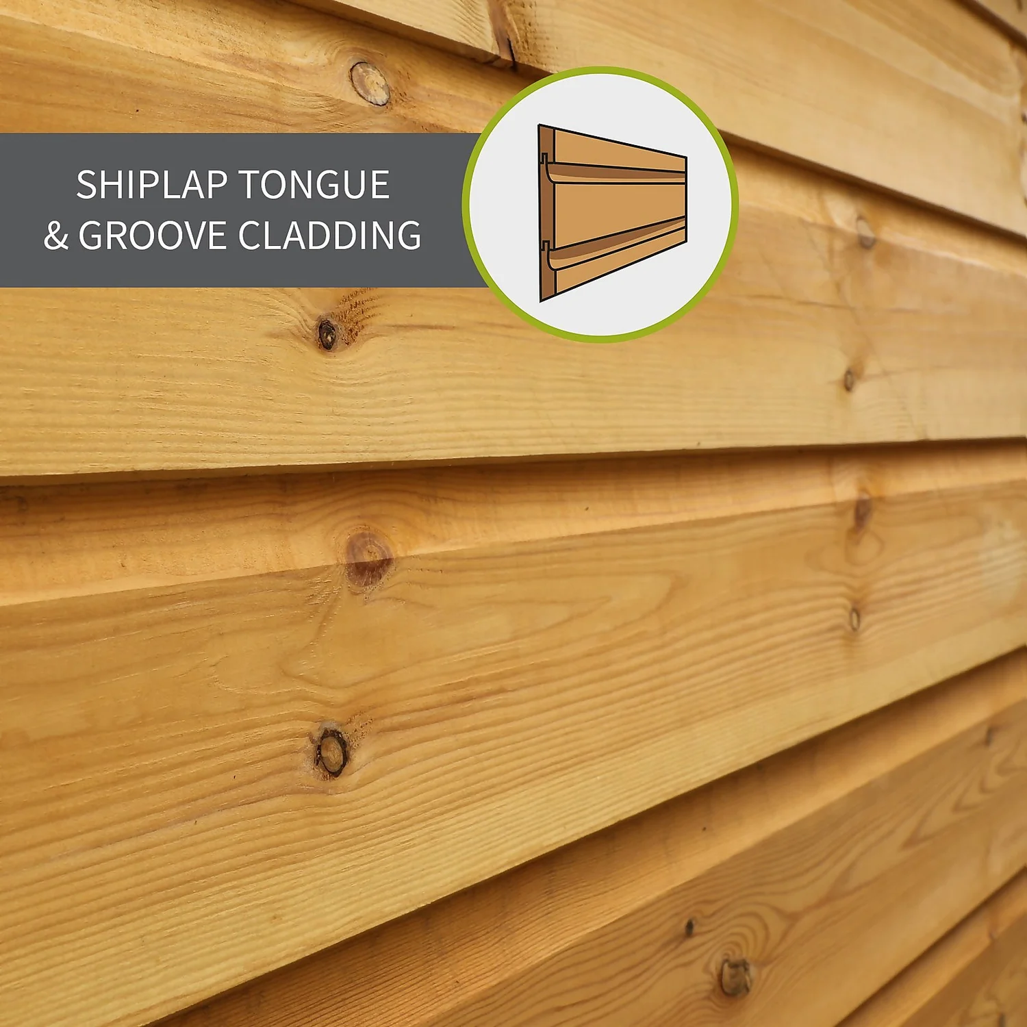 Mercia 8ft X 4ft Premium Shiplap Modular Pent Shed - Including Installation - Image 6