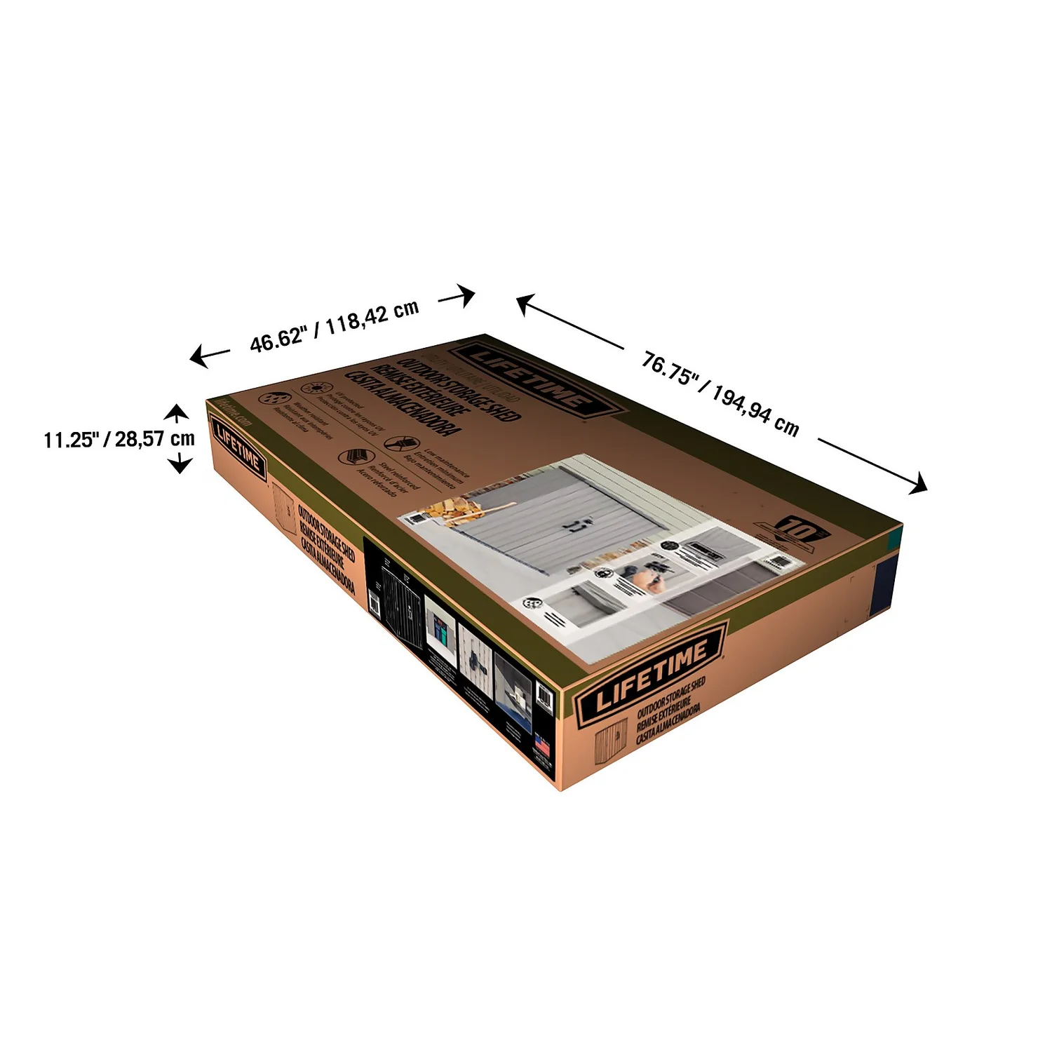 Lifetime Plastic Outdoor Utility Shed - Image 9